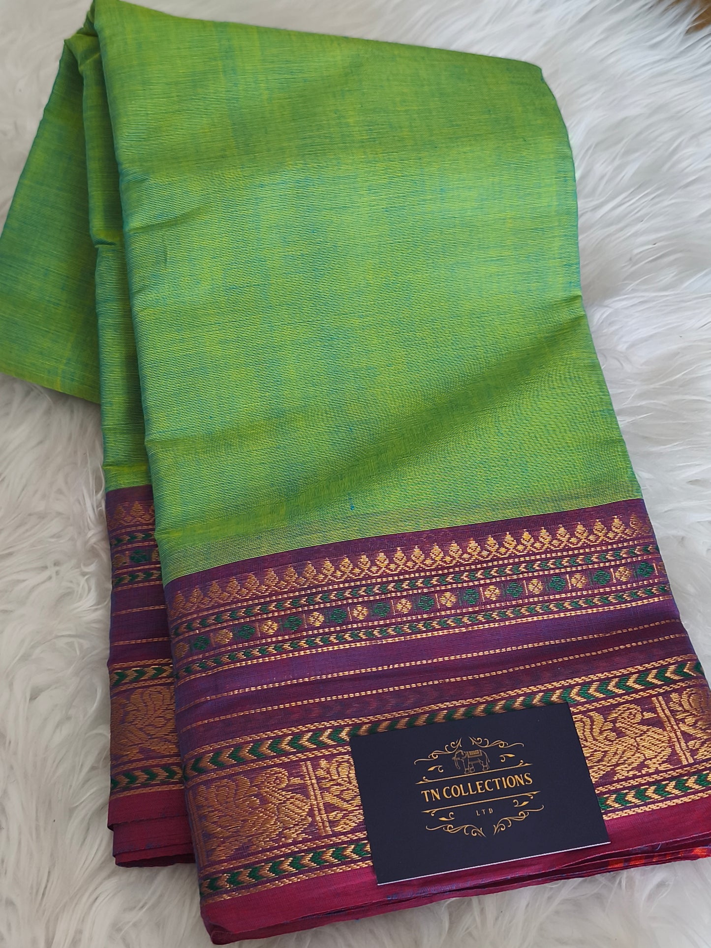 Pure handloom kanchi cotton saree