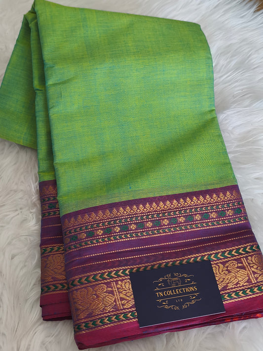 Pure handloom kanchi cotton saree