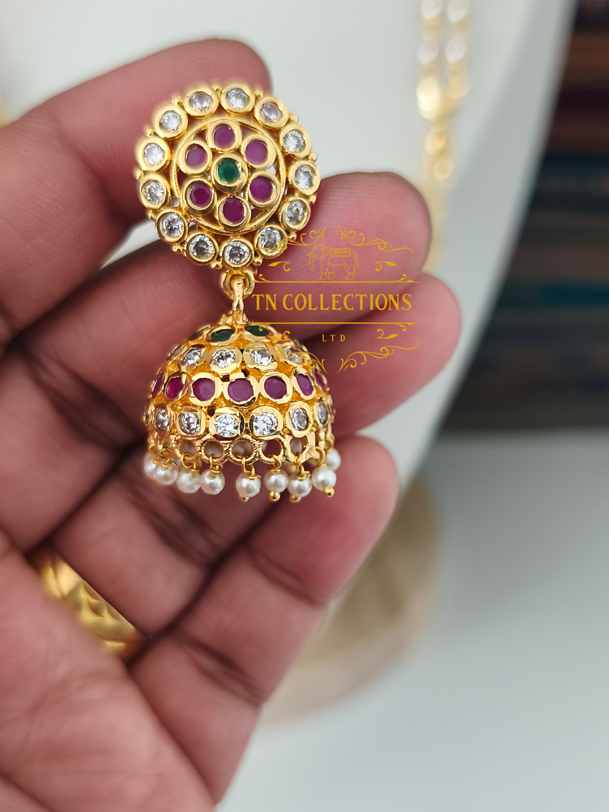 Trendy Peacock Design Semi Bridal Set (Multicoloured)