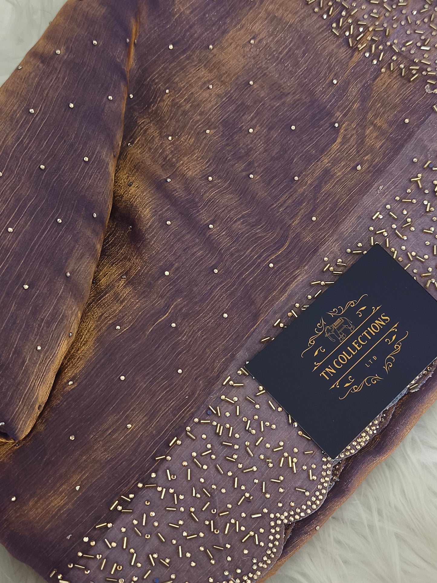 Trendy Space Silk Dual tone Party Saree