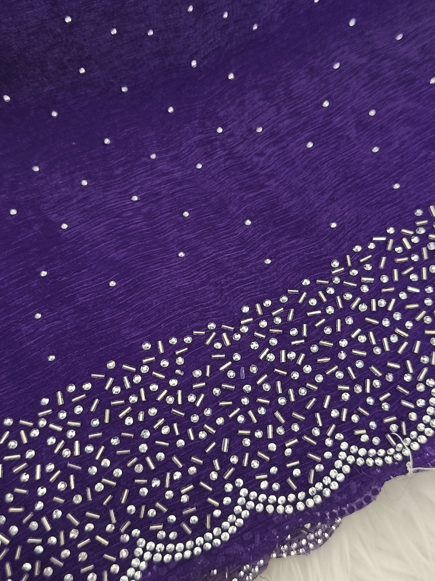 Purple Trendy Space silk Party saree