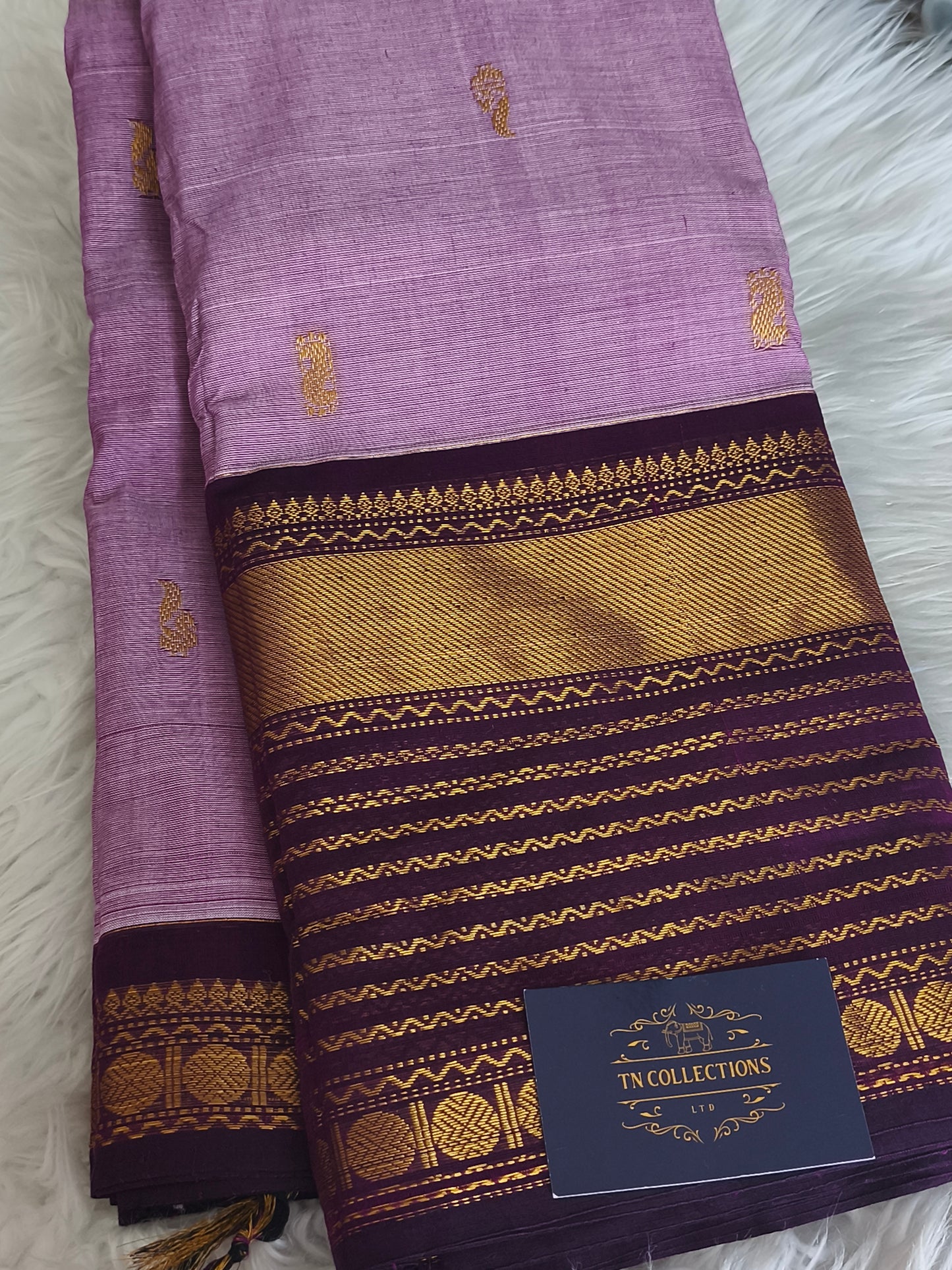 Grand Pure Kanchi Cotton Saree with Rich Pallu