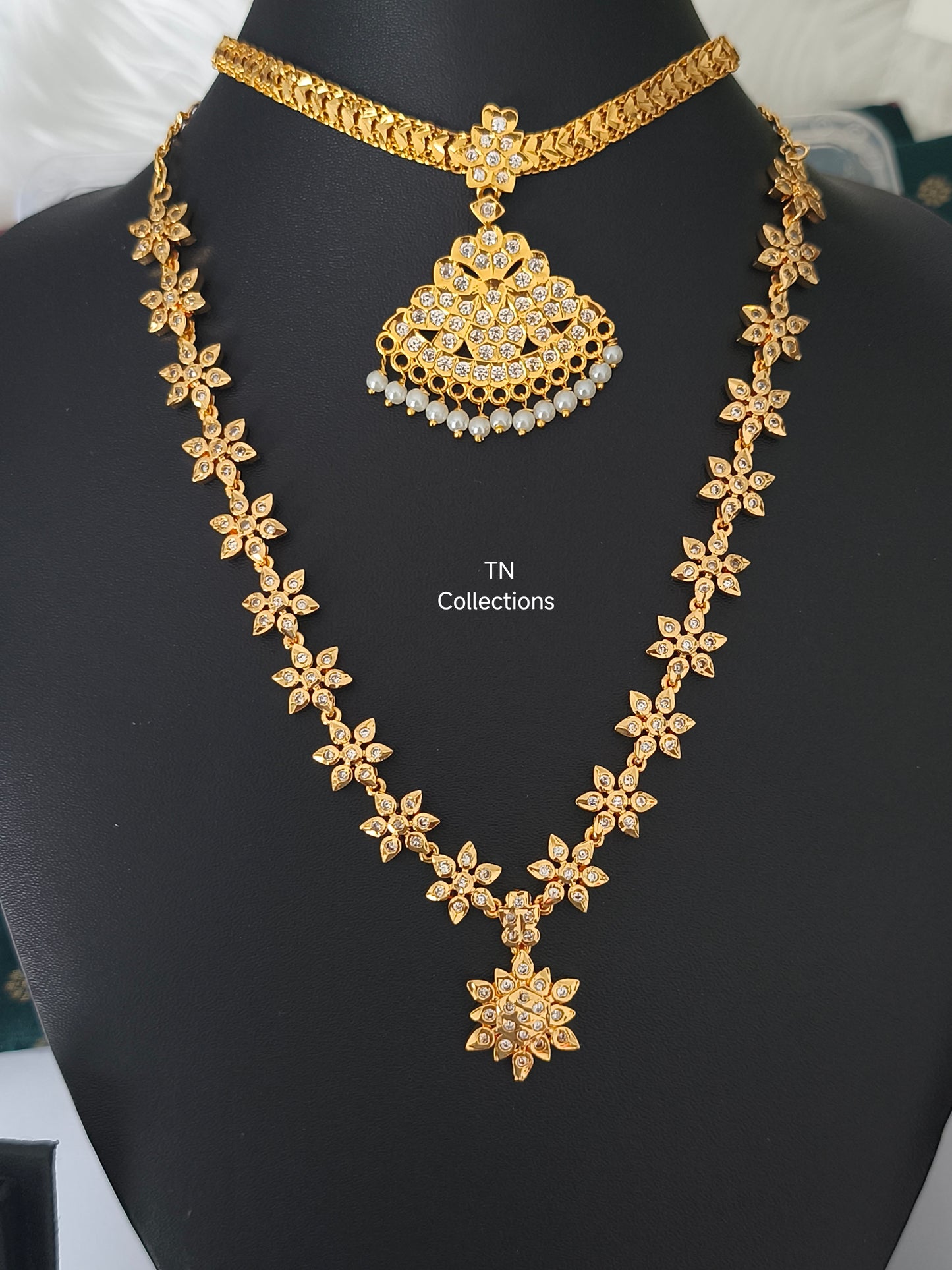 Trendy Micro gold plated Necklace Set