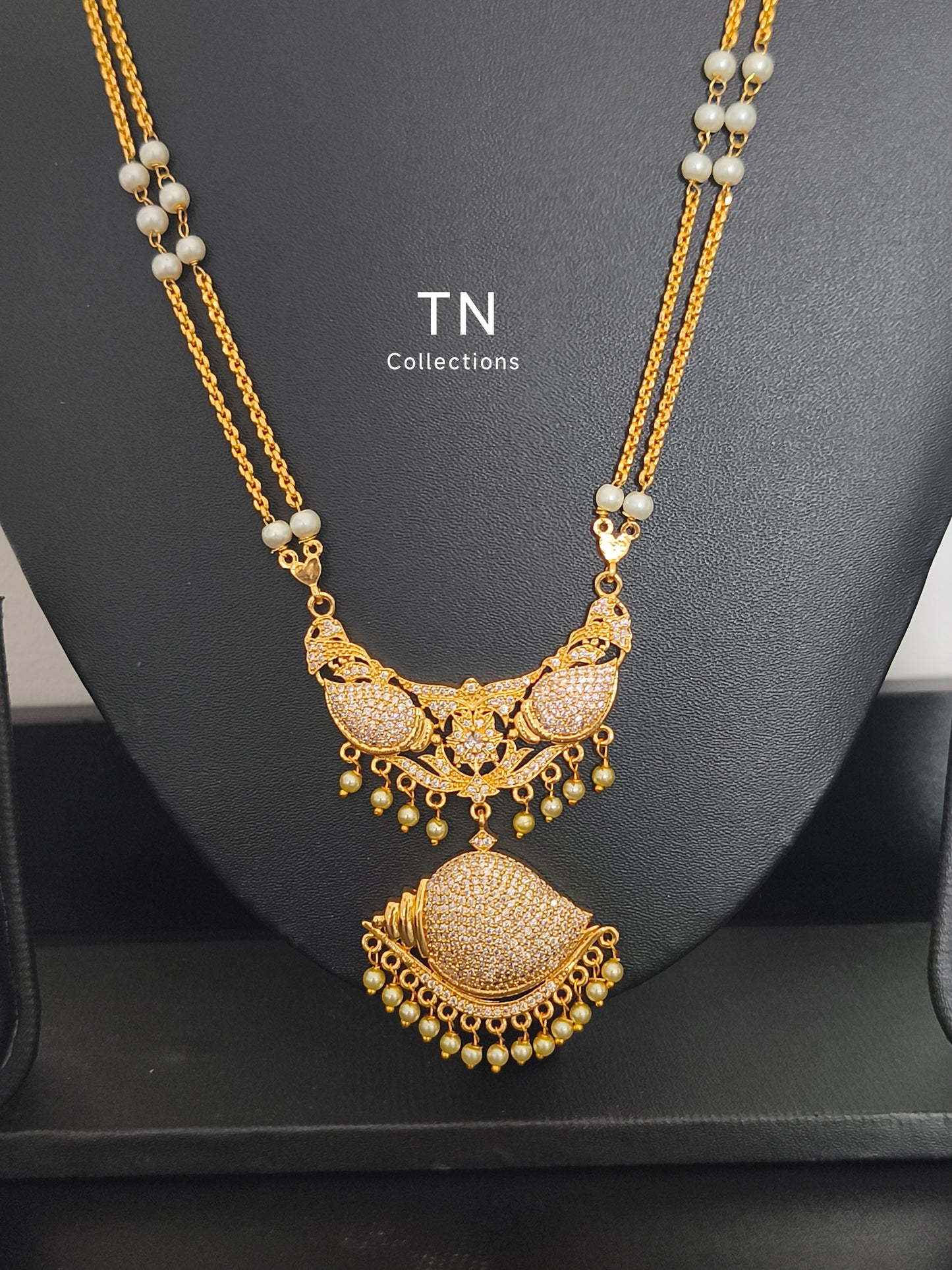 Sangu Design Traditional Semi Bridal set