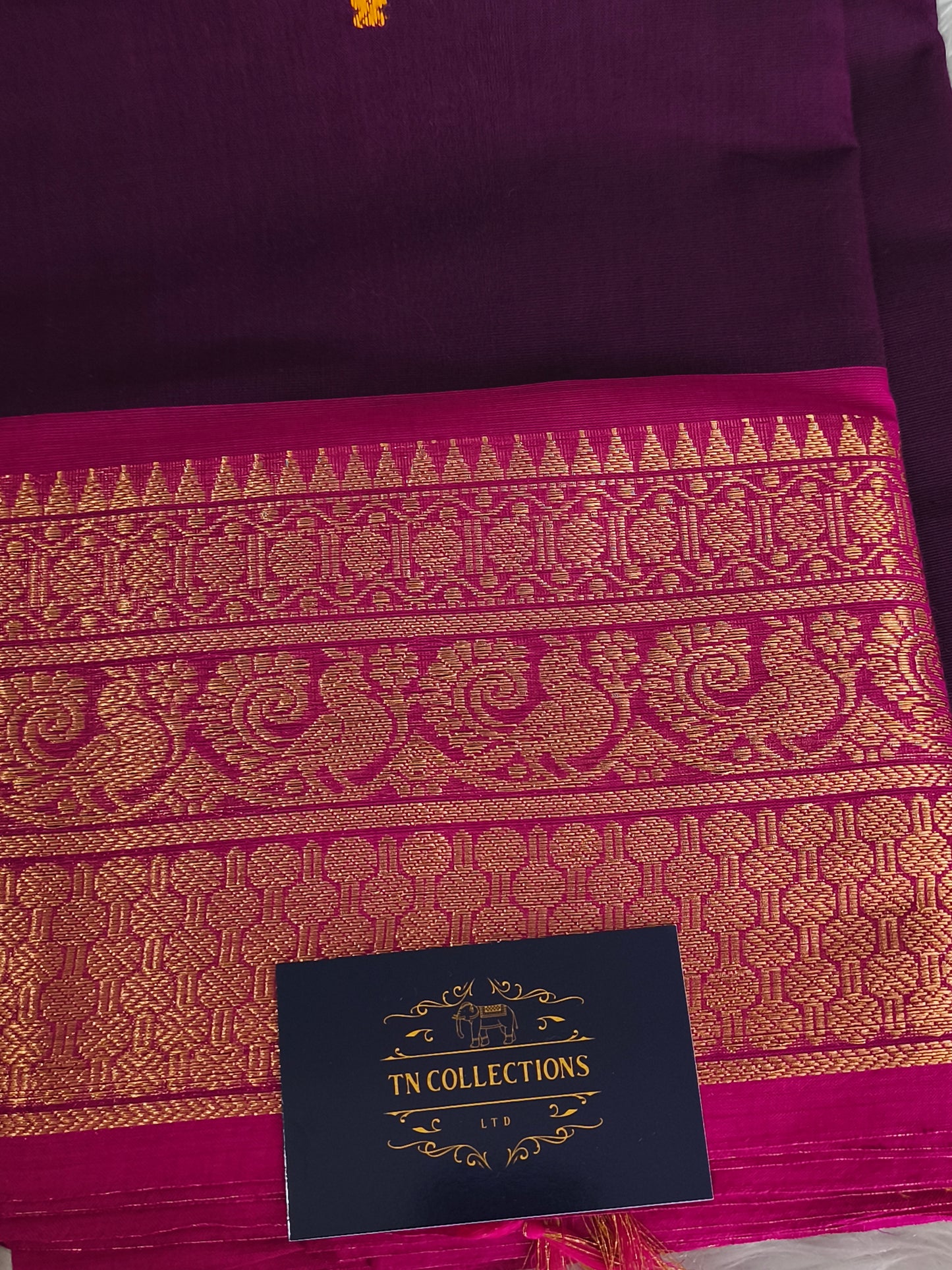 Pure handloom kanchi cotton saree