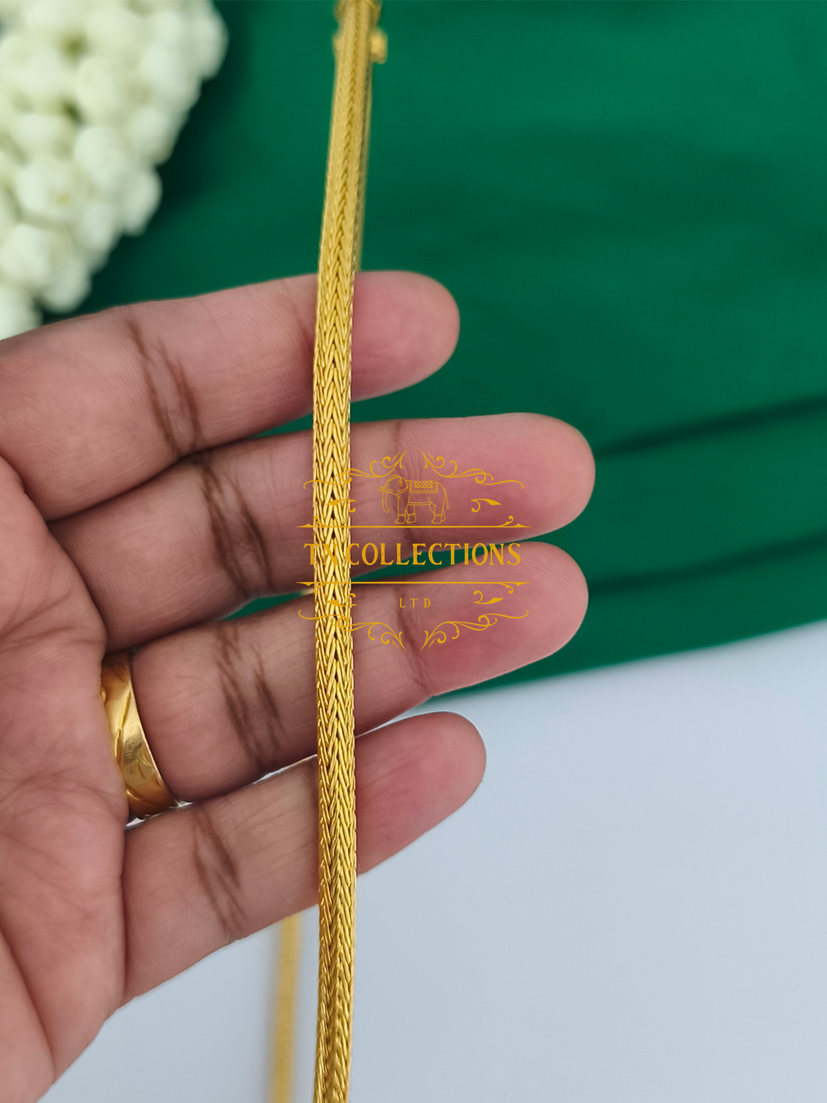 22ct Gold Plated Traditional Christian Thalikodi with Coins (Approx 9-11 Pawn thickness)