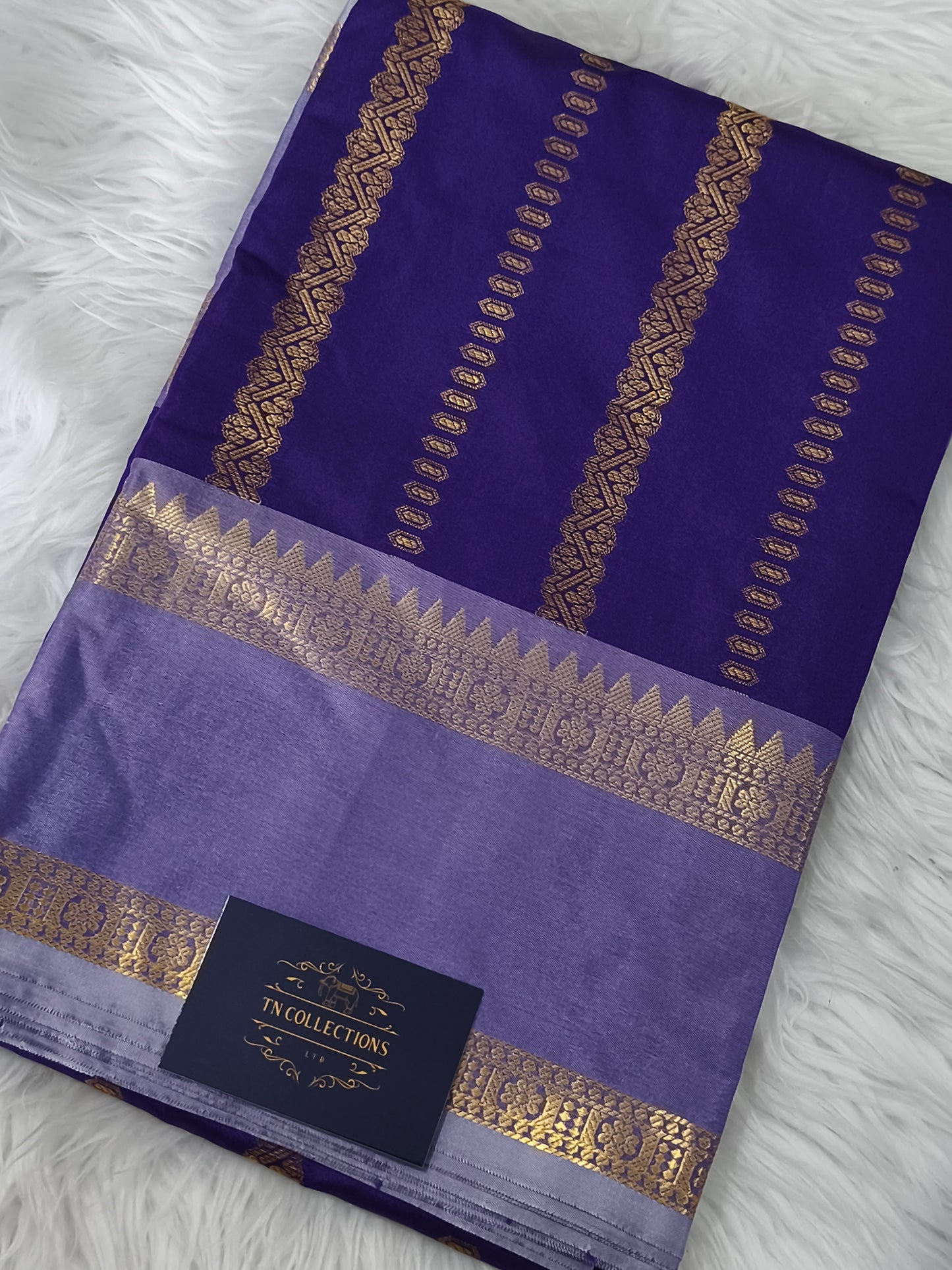 Semi Soft Silk Saree (Purple)