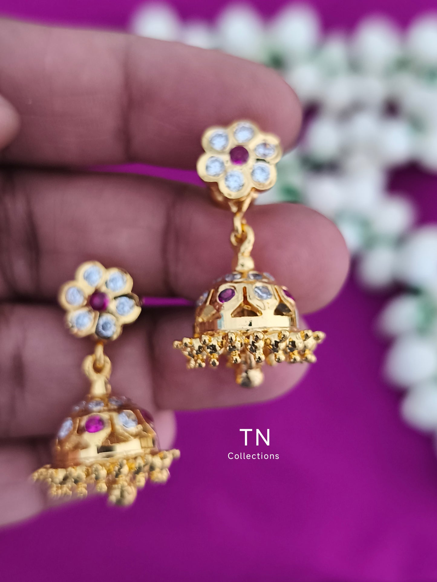 Micro gold plated Traditional earrings small