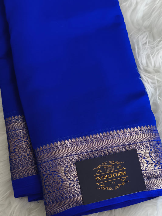 ROYAL BLUE colour Chiffon Georgette Party Saree