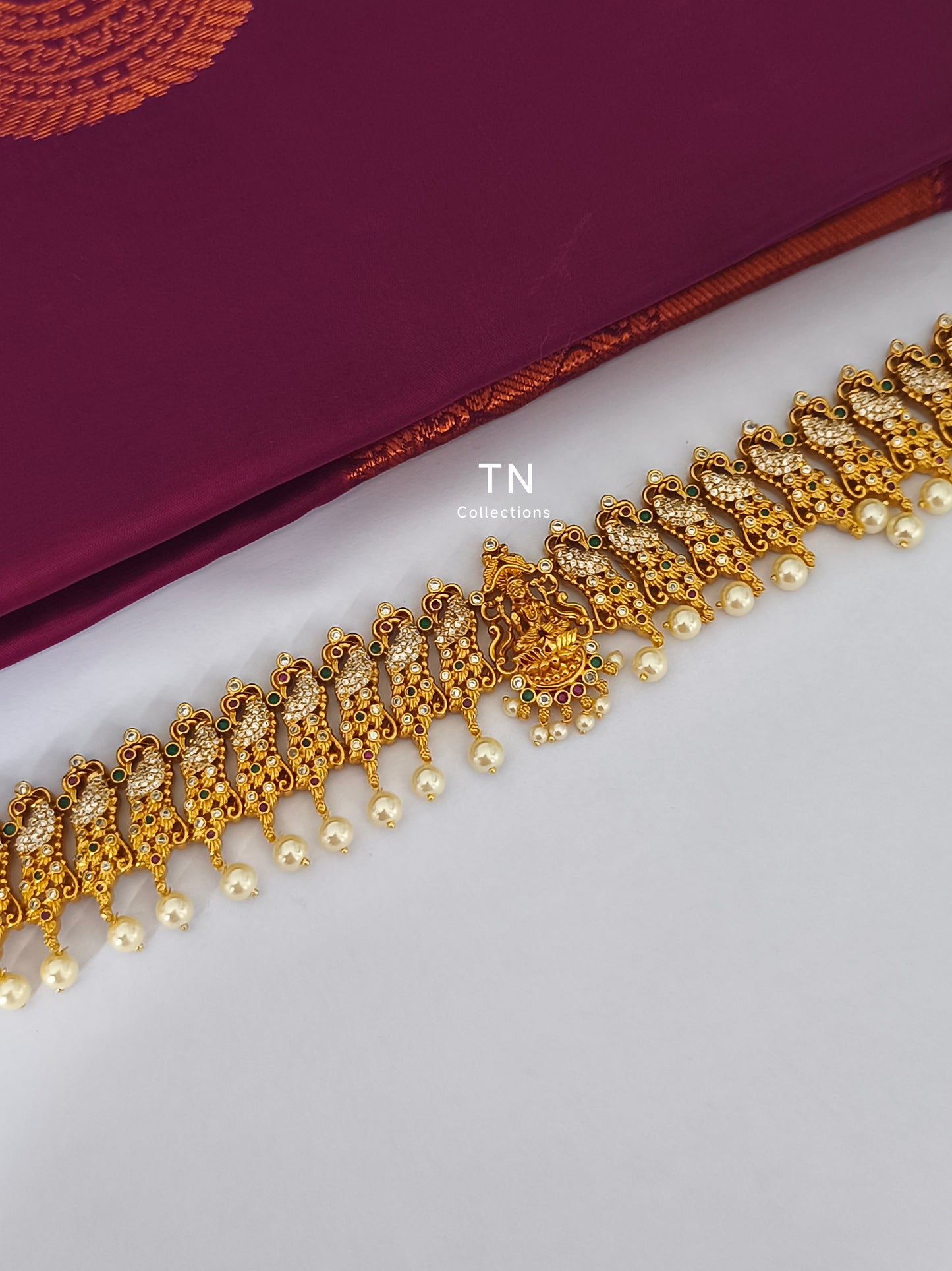 Antique Gold Finish Luxmi hip chain