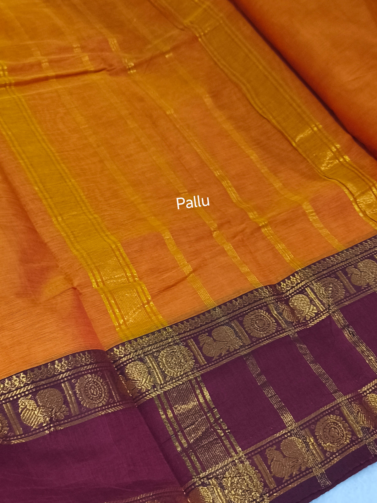 Pure Handloom Kanchi Cotton Saree