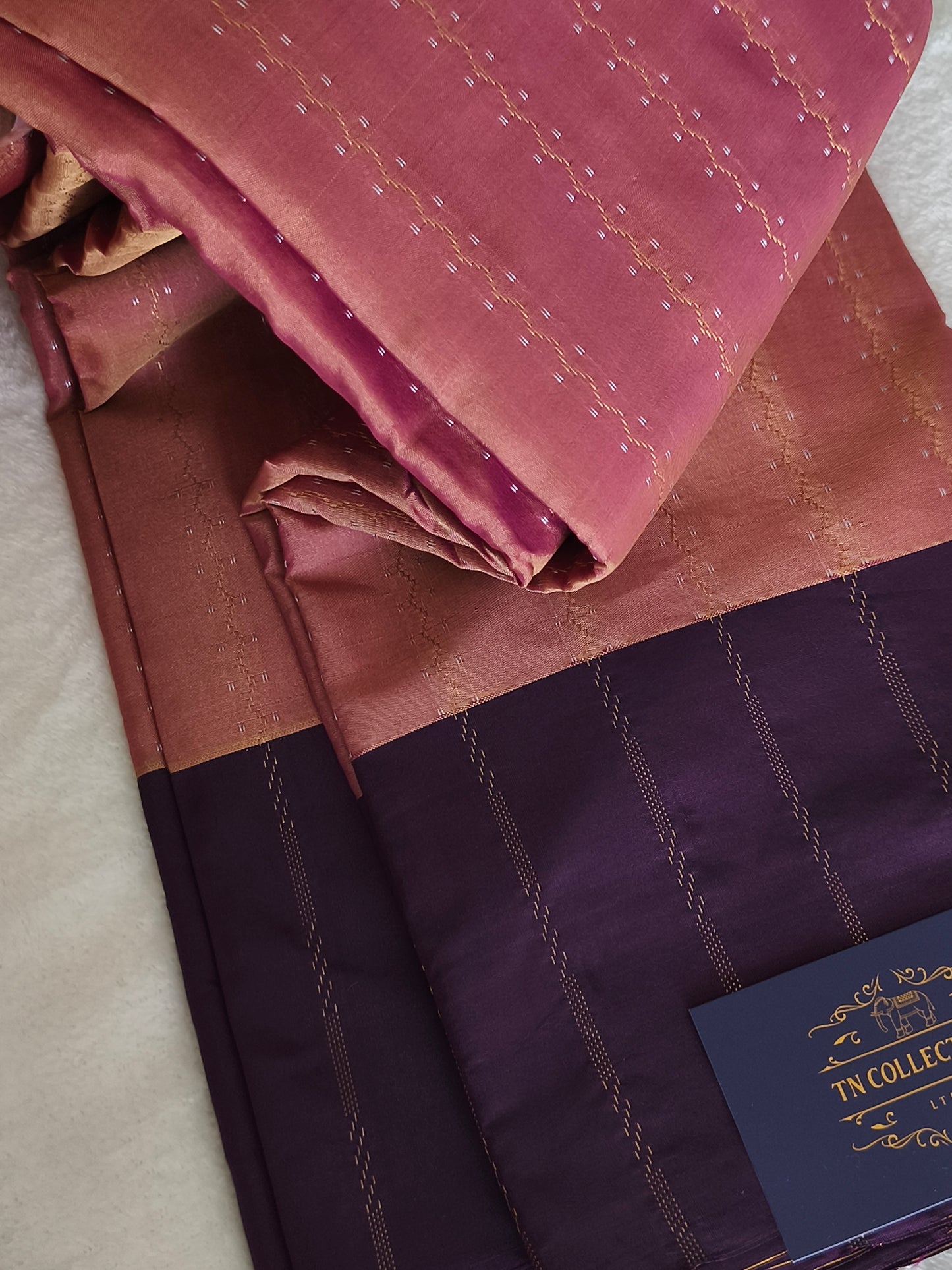 Elegant Dual shaded Soft silk saree