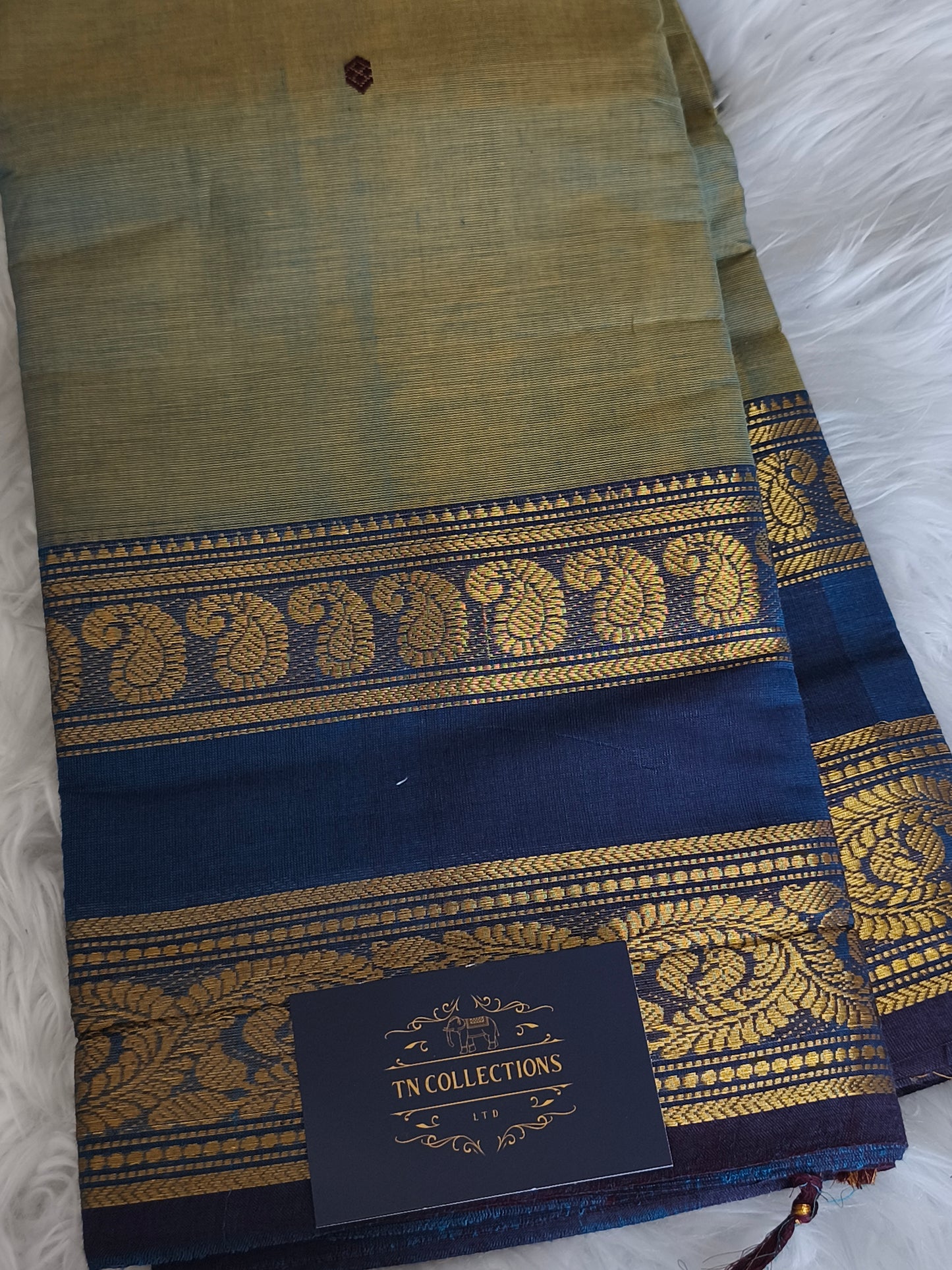Pure handloom kanchi cotton saree
