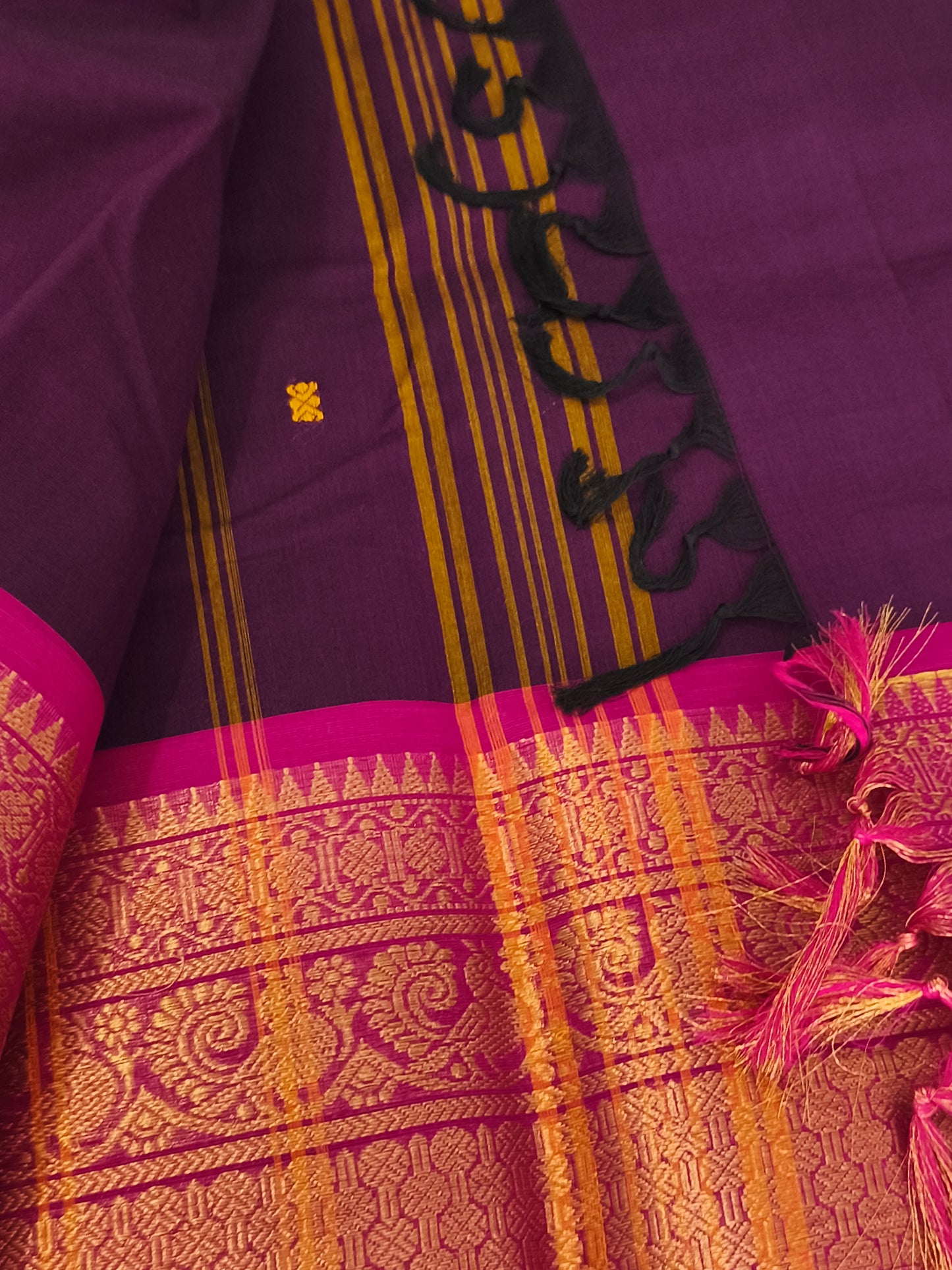 Pure handloom kanchi cotton saree