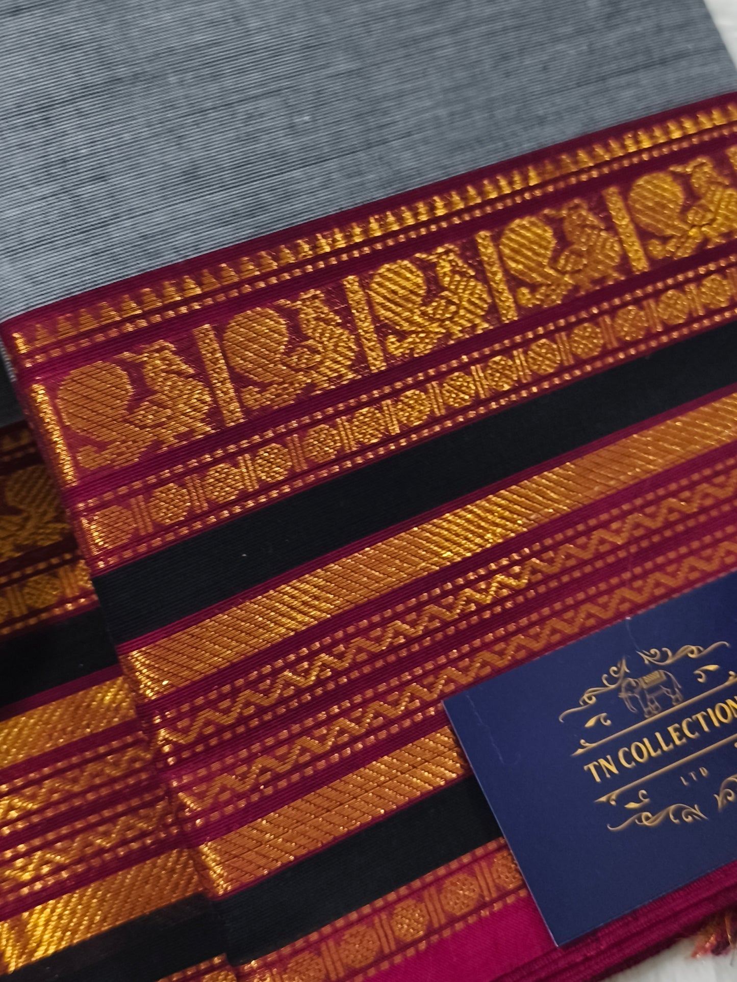 Pure Kanchi Cotton Saree with running blouse