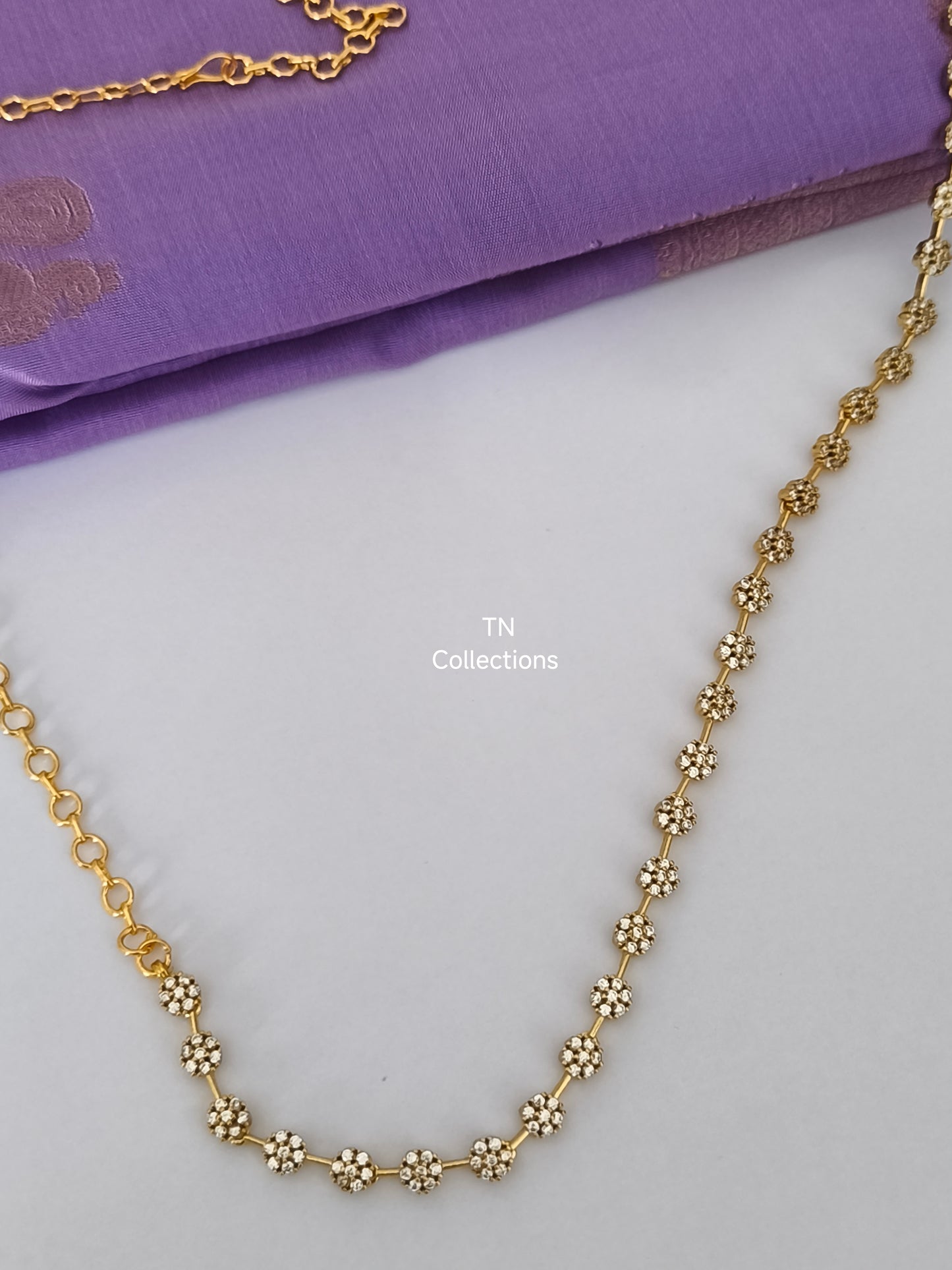 Trendy Gold Finish Hip Chain