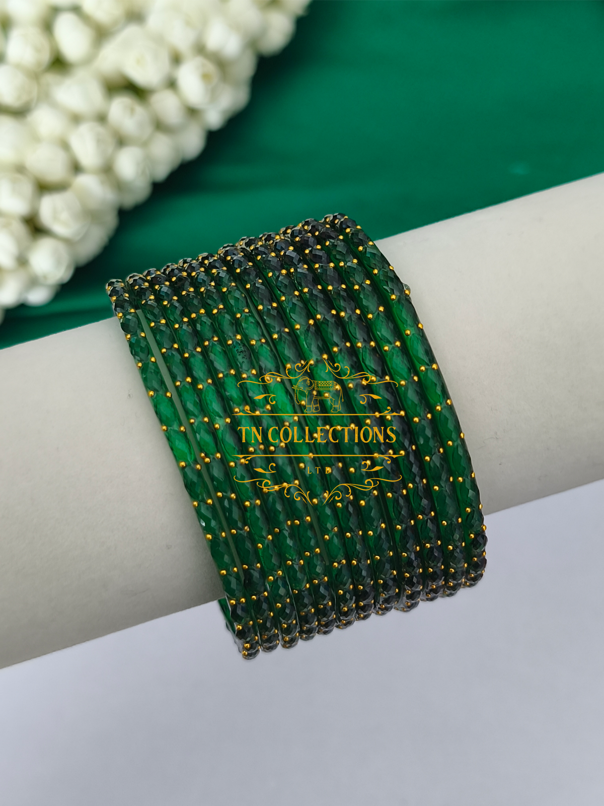 Trendy Raindrop Glass Bangles