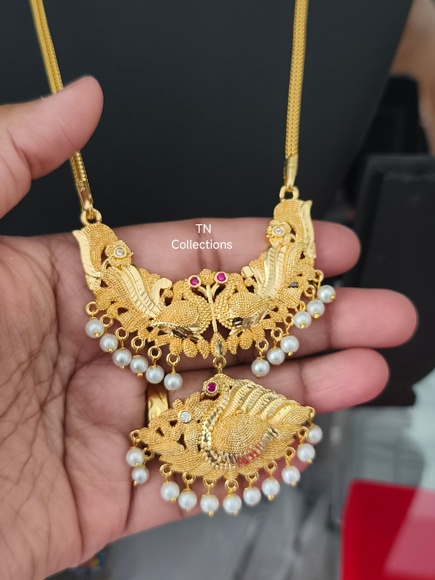 Micro gold plated Pathakkam with Chain