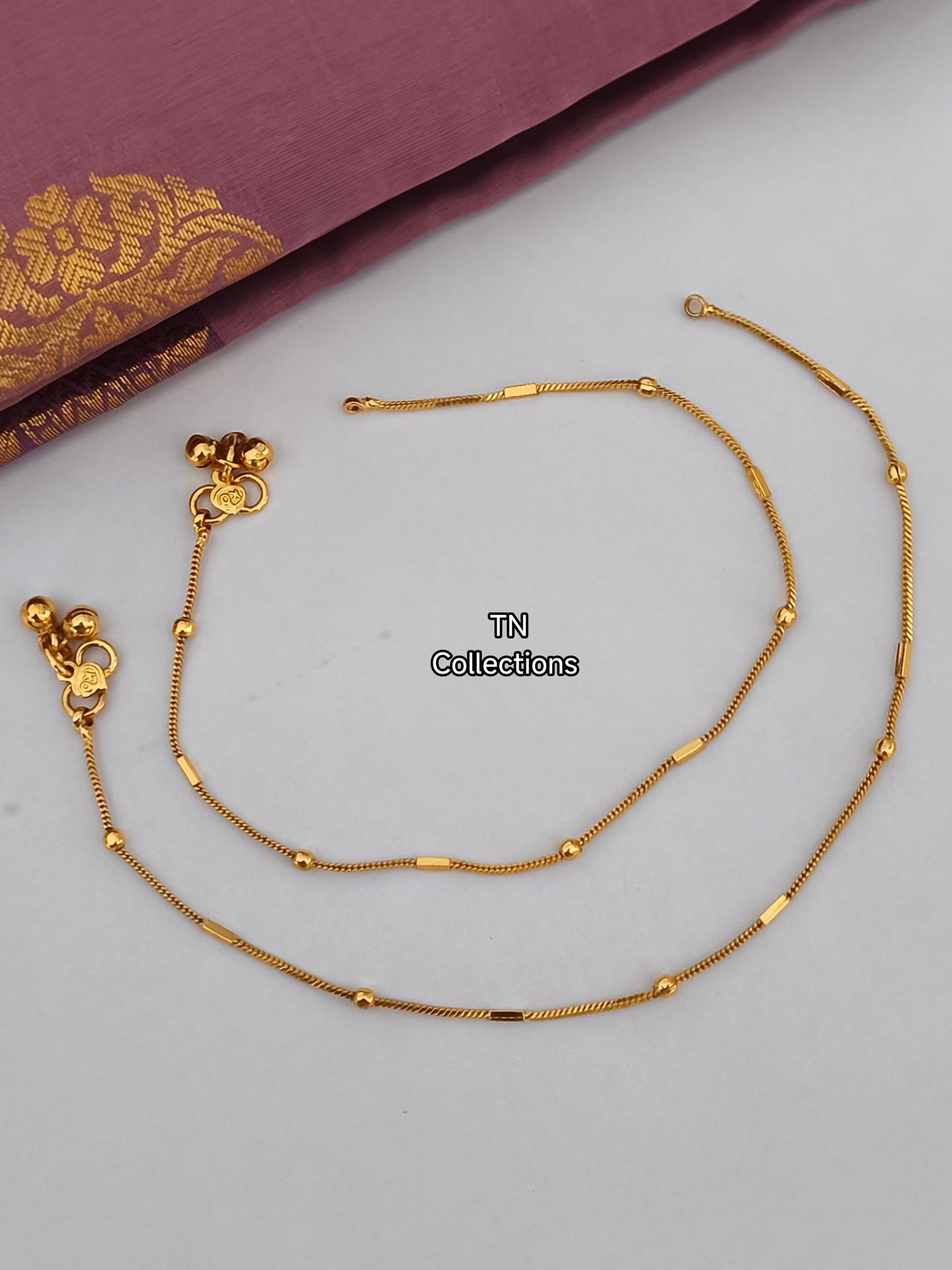 Antique Polish Simple Trendy Anklets