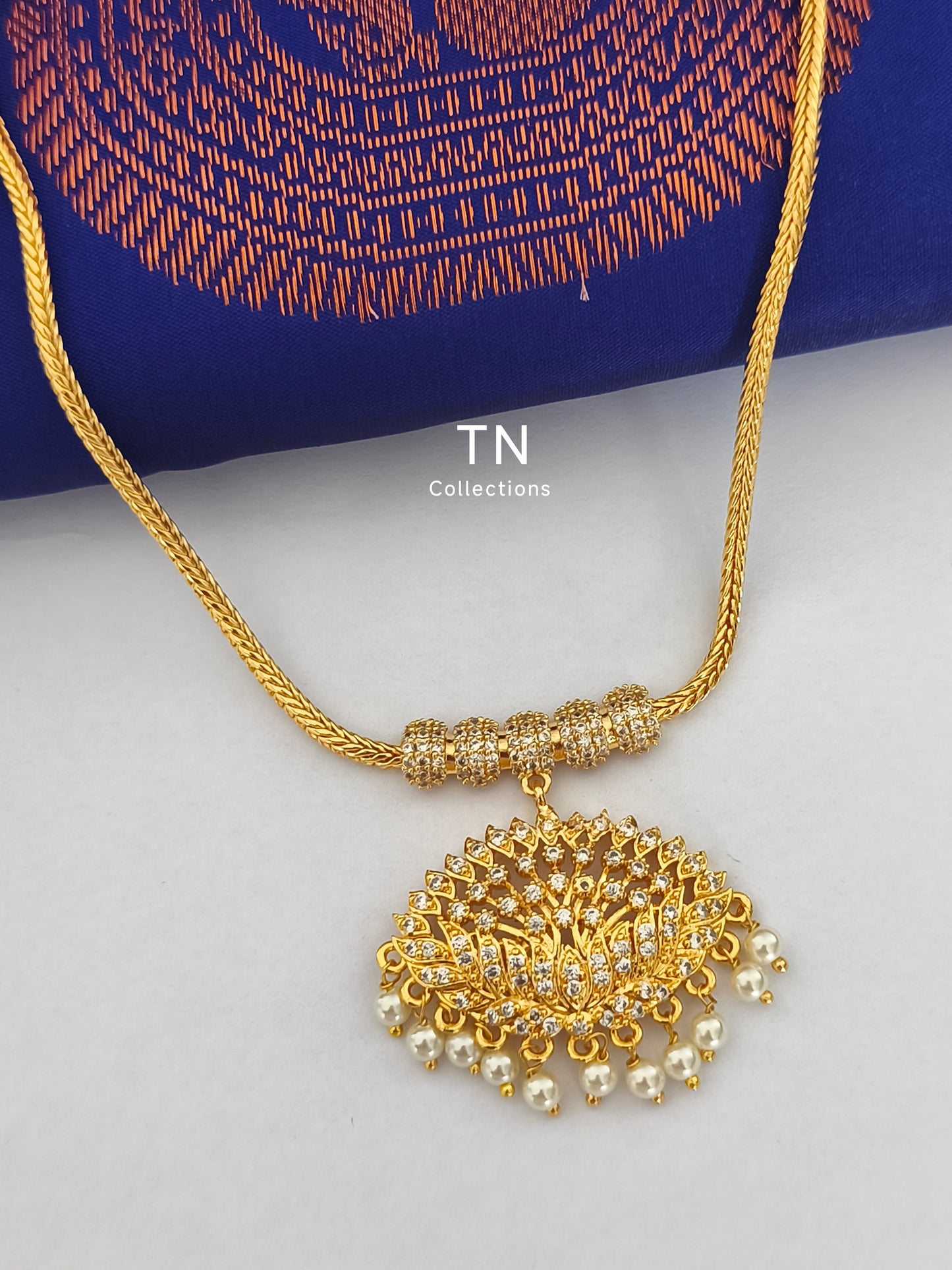 Traditional Allipoo design Attiyal Necklace