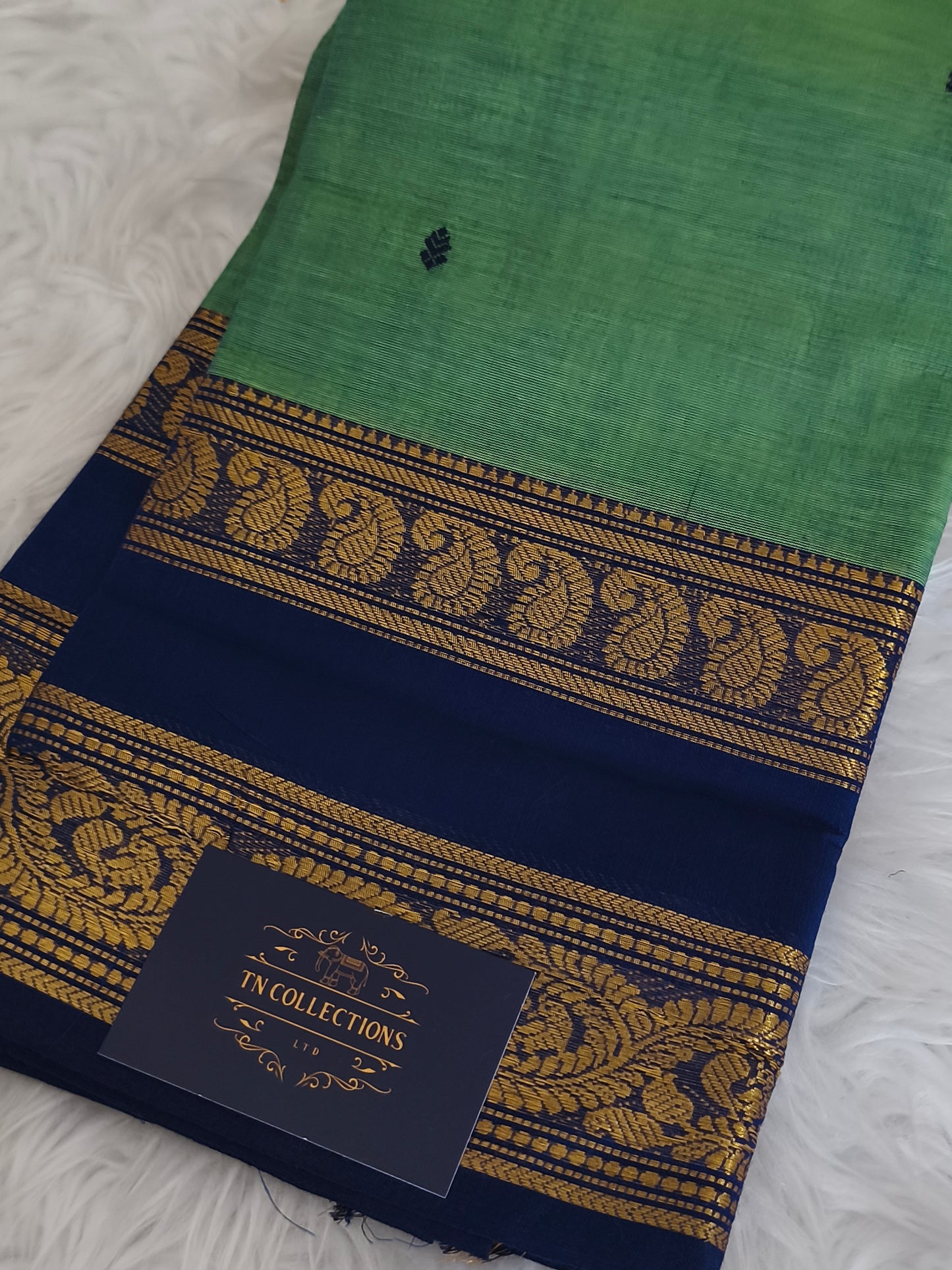 Pure handloom kanchi cotton saree