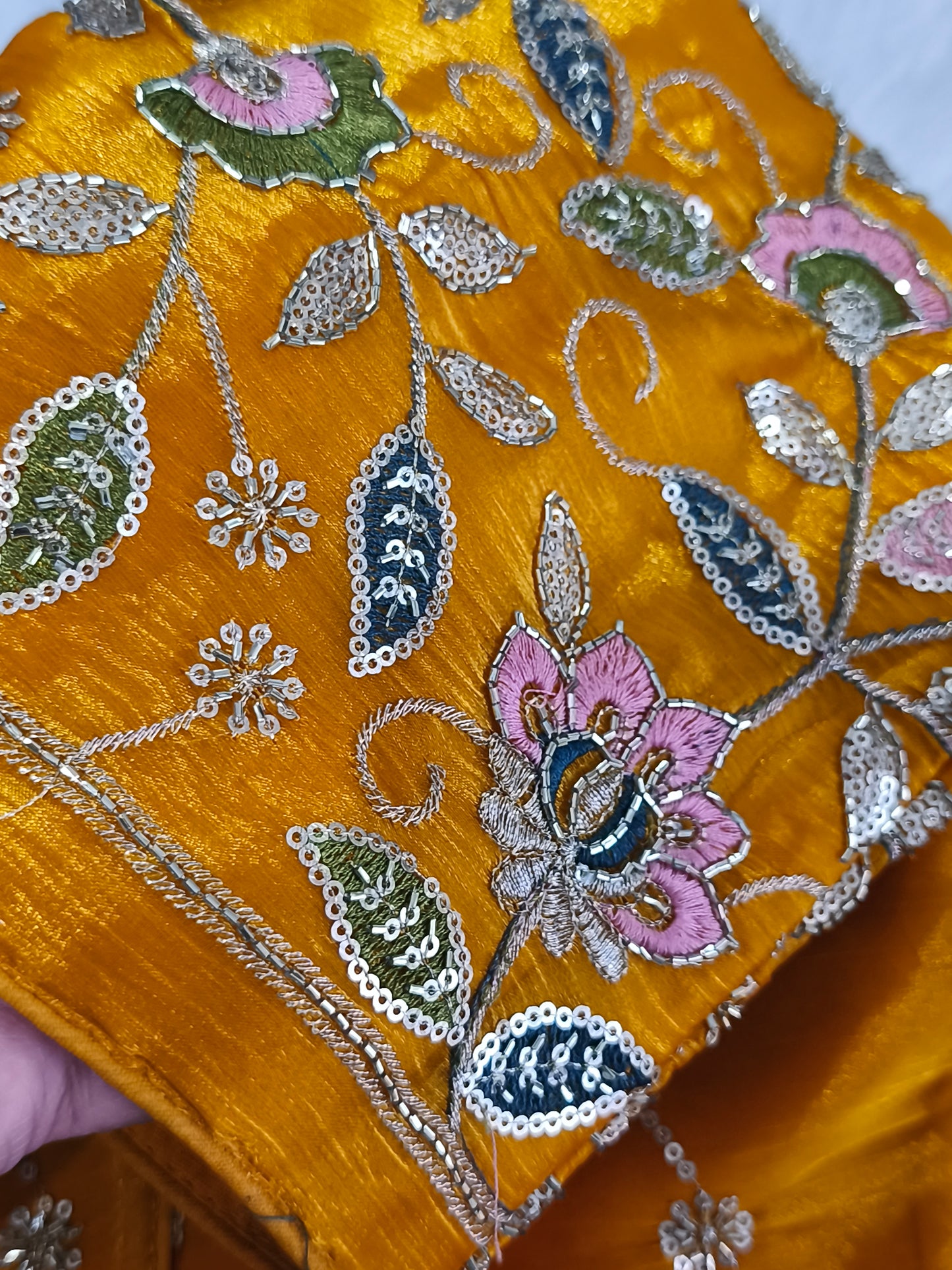 Readymade Saree Blouse (Yellow)