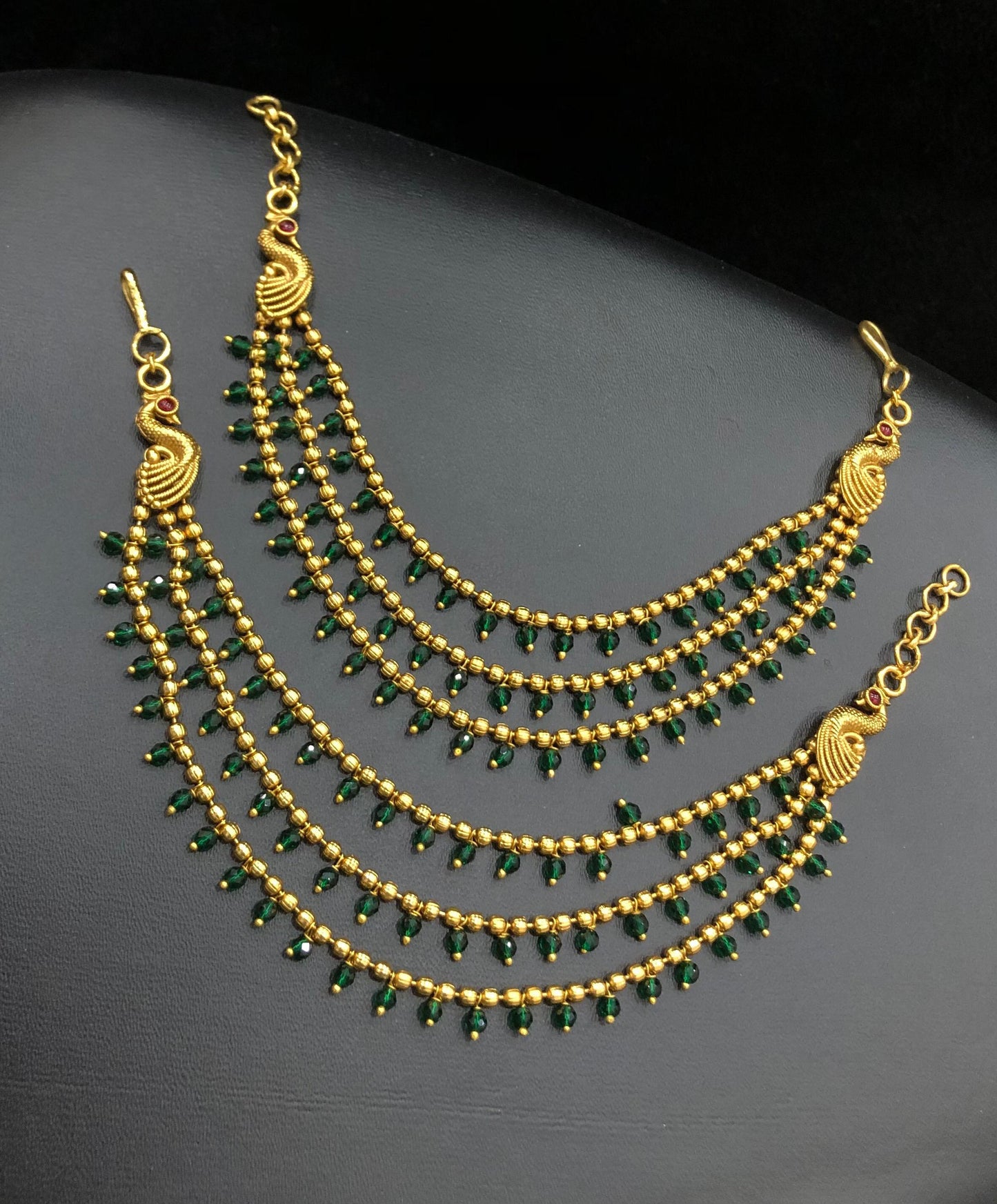 Antique Polish Emerald green Maatal