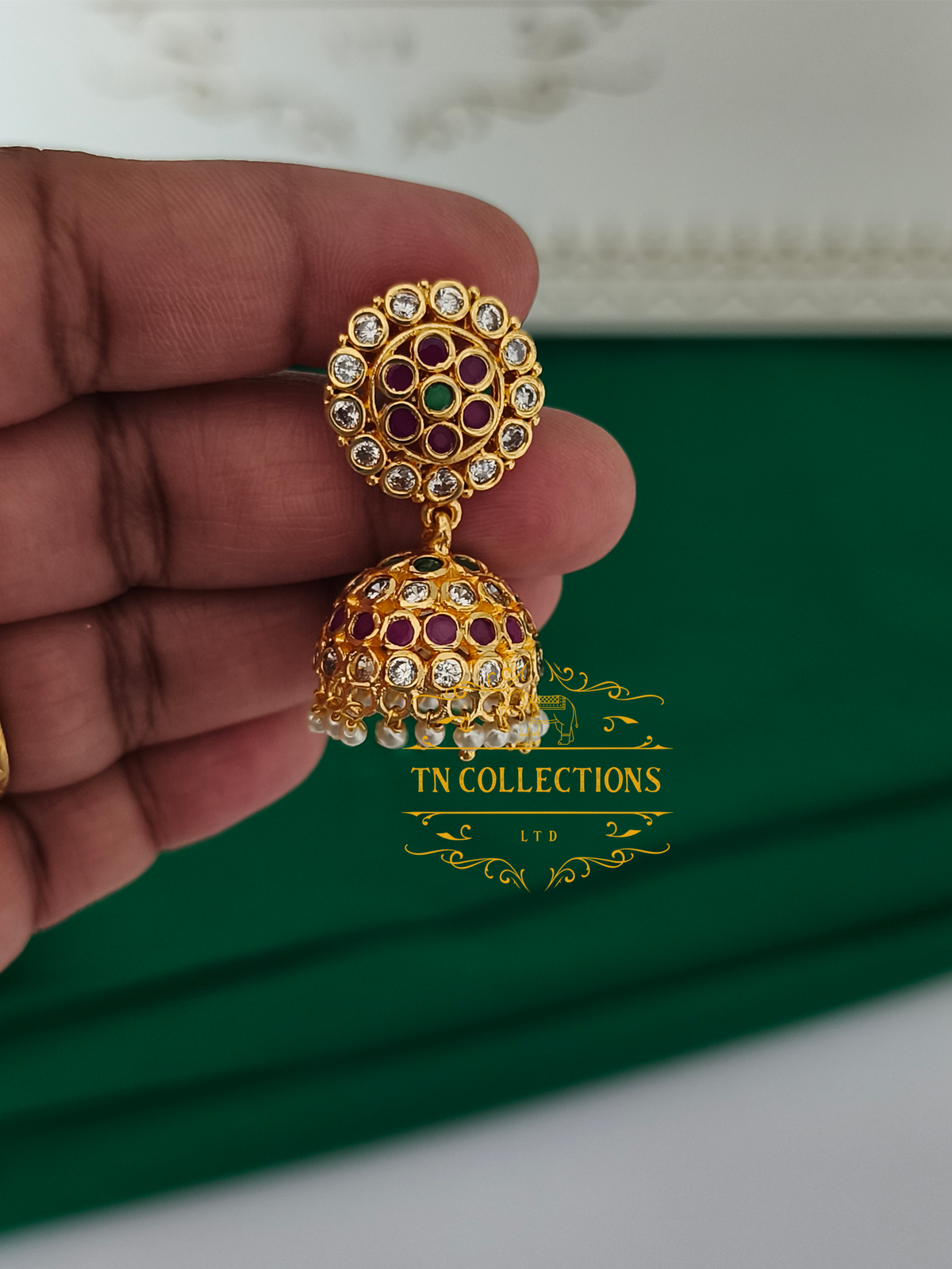 Micro Gold Finish cz Jimikki (Multicoloured)