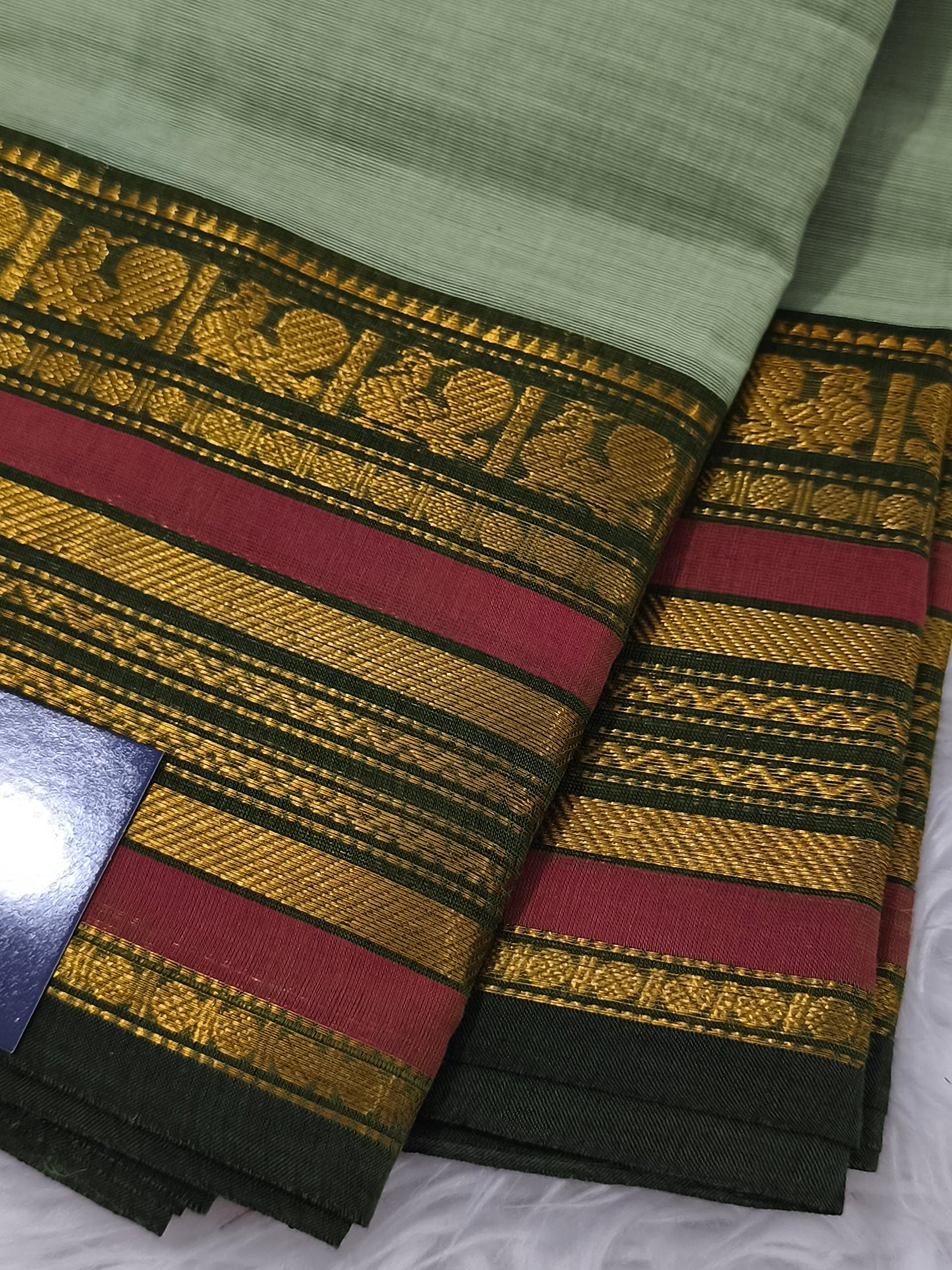 Pure handloom kanchi cotton saree