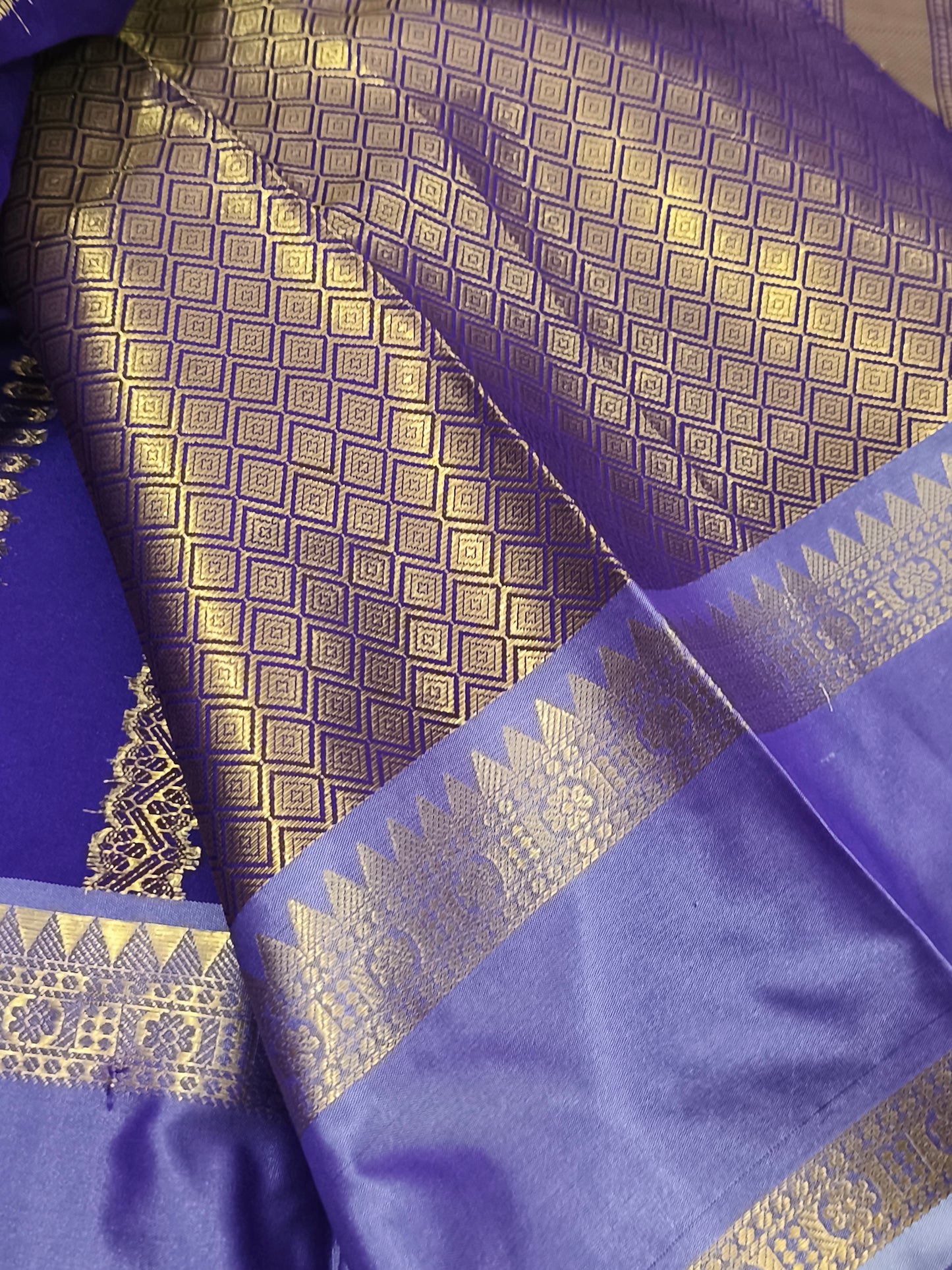 Semi Soft Silk Saree (Purple)