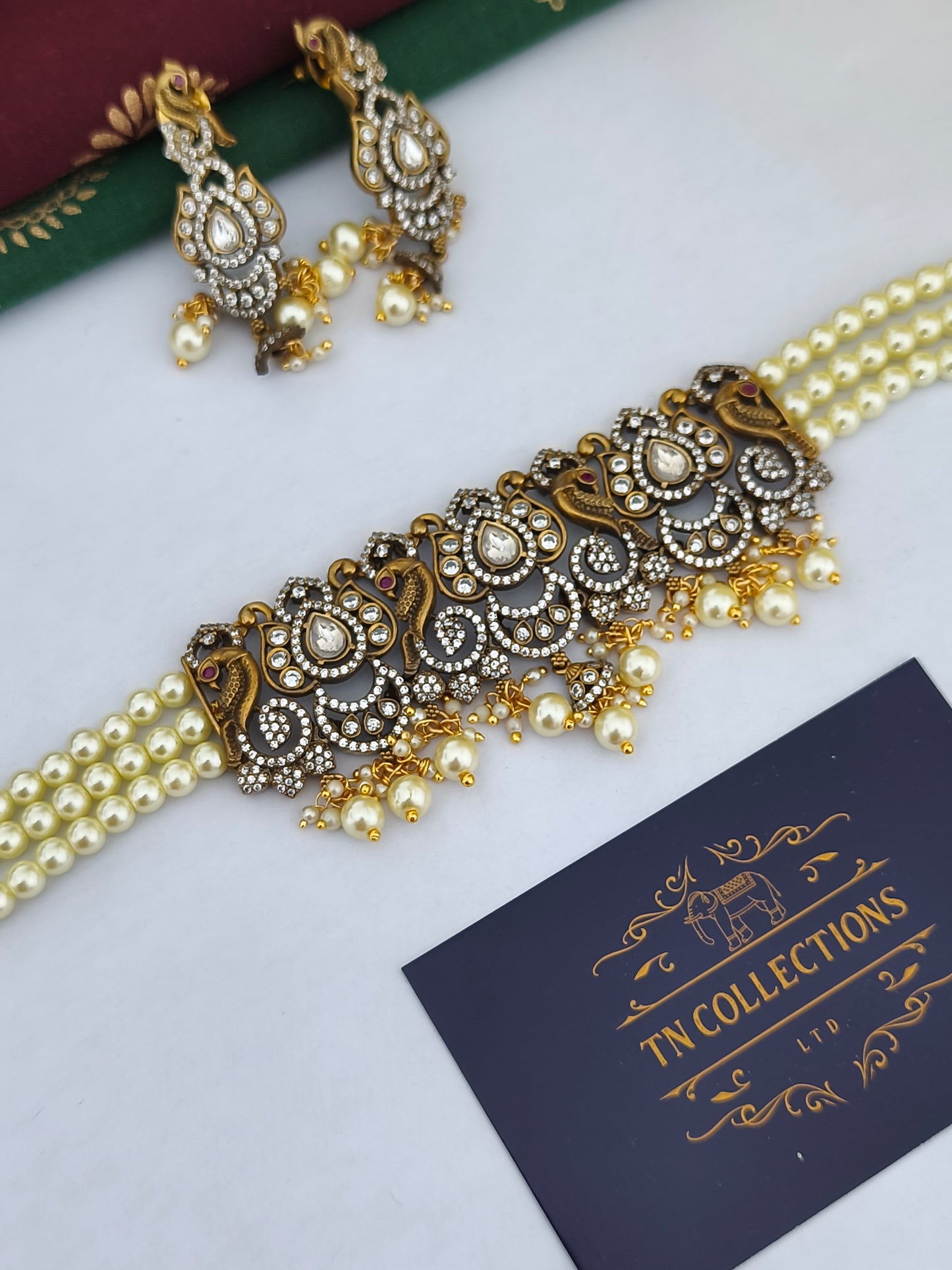 Victorian Pearl Choker Set
