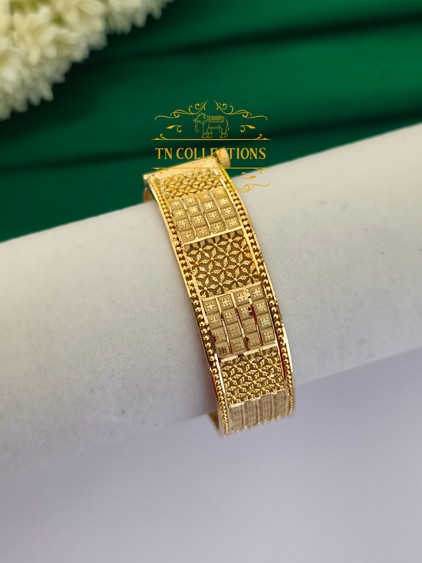 One Gram Gold Forming Screw Bangle