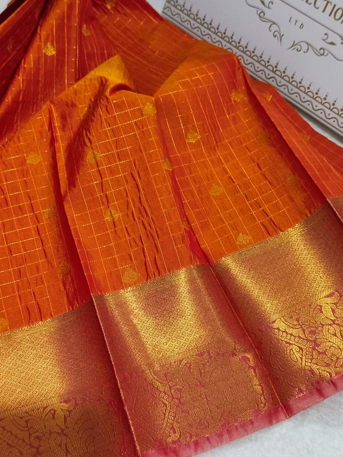 Premium kanchi Checked Semi Silk Saree