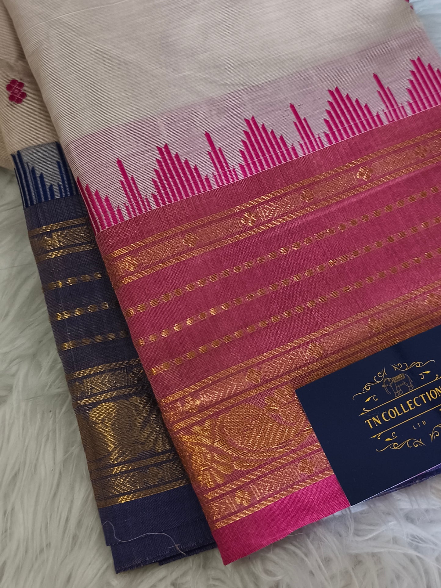 Pure handloom kanchi cotton saree