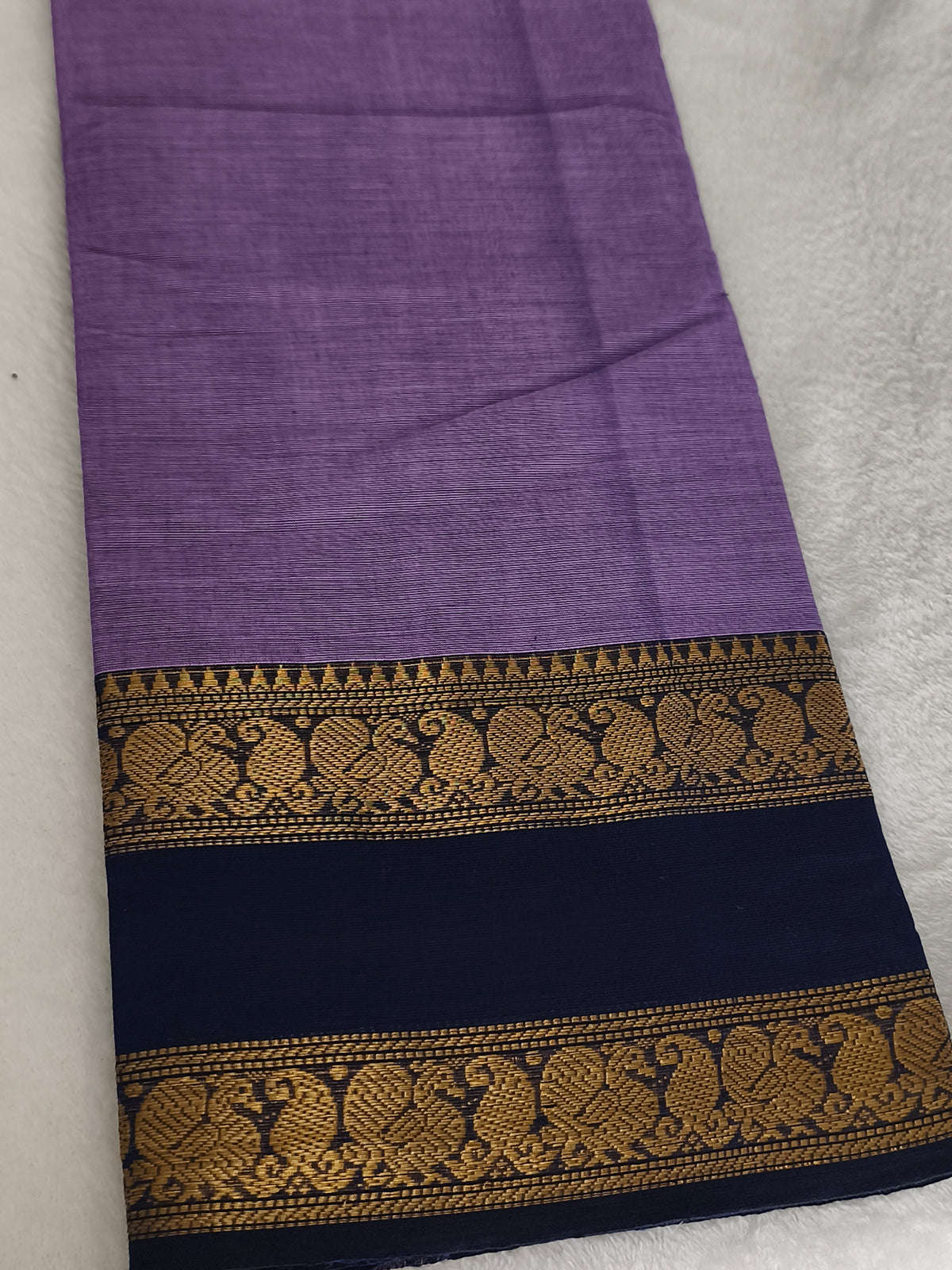 Pure handloom kanchi cotton saree