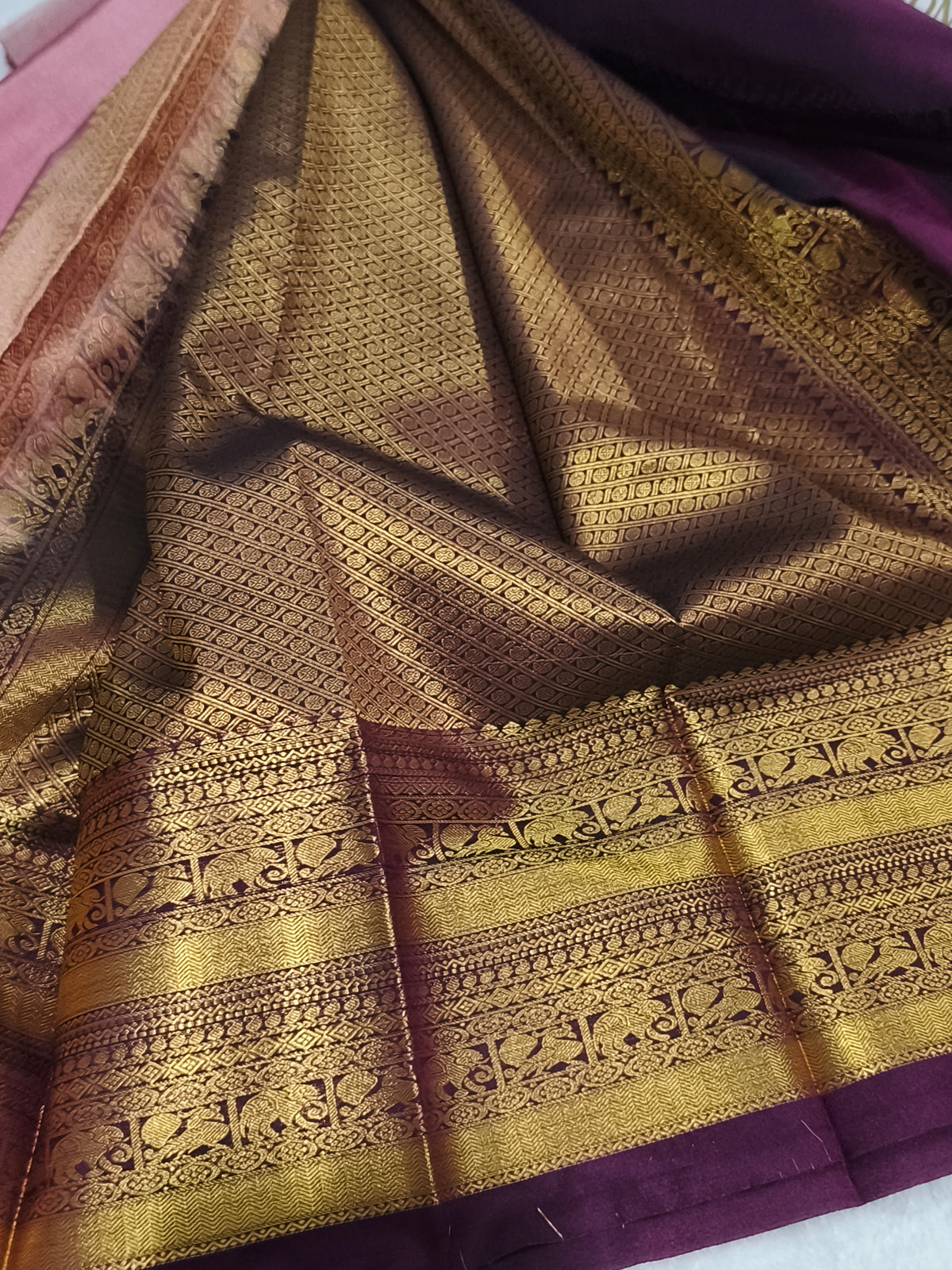 Premium kanchi semi silk saree