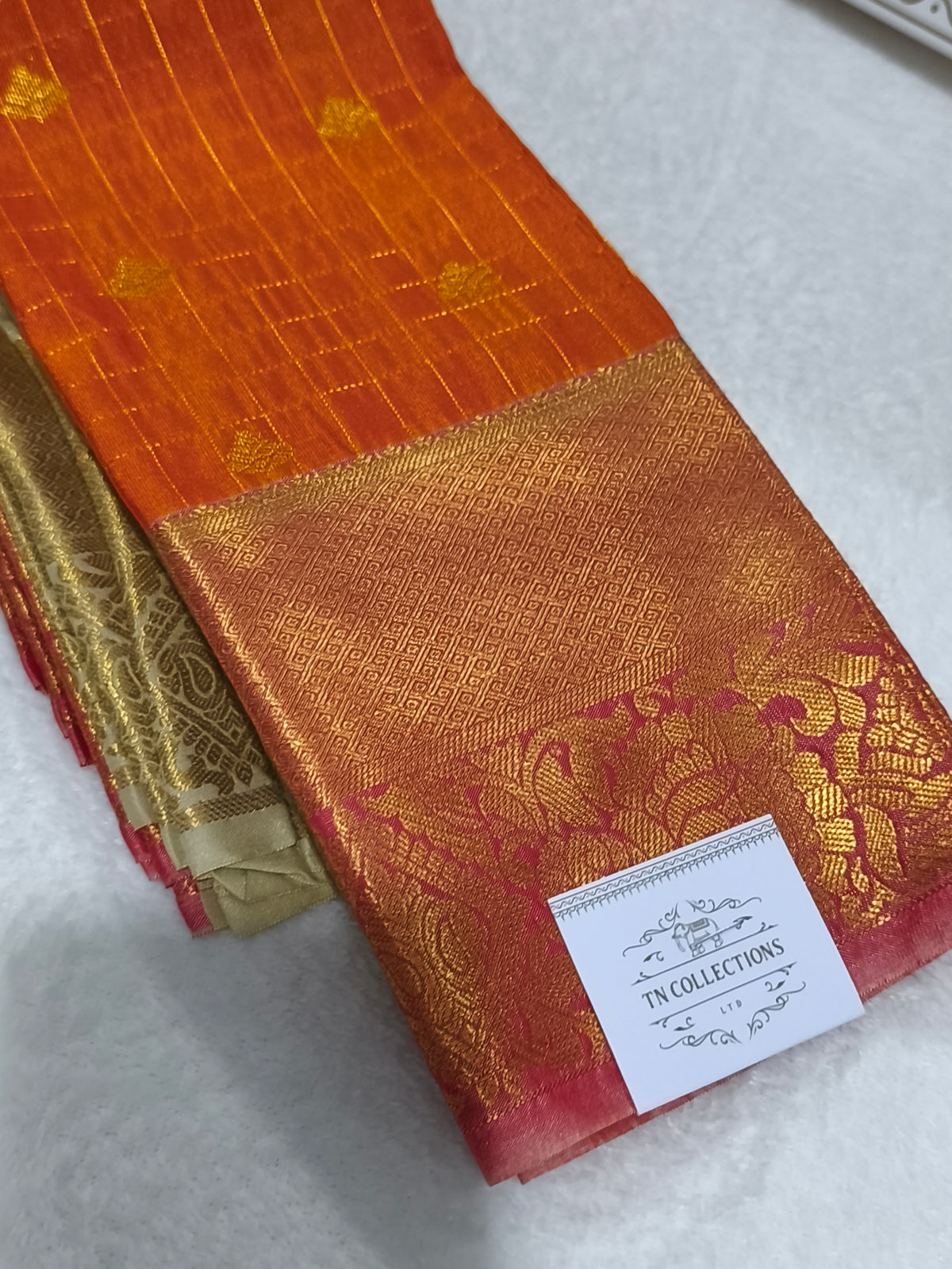 Premium kanchi Checked Semi Silk Saree