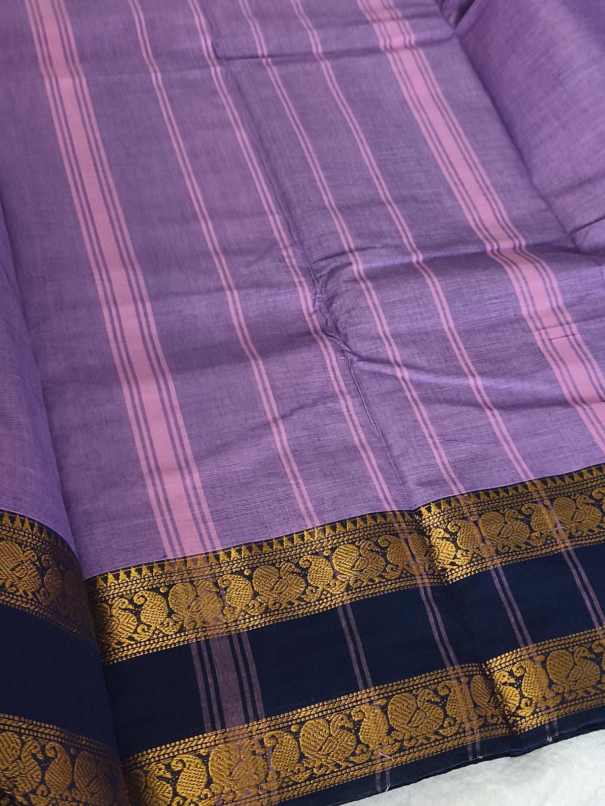 Pure handloom kanchi cotton saree