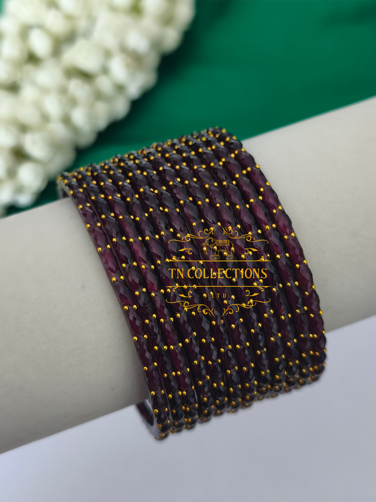 Trendy Raindrop Glass Bangles