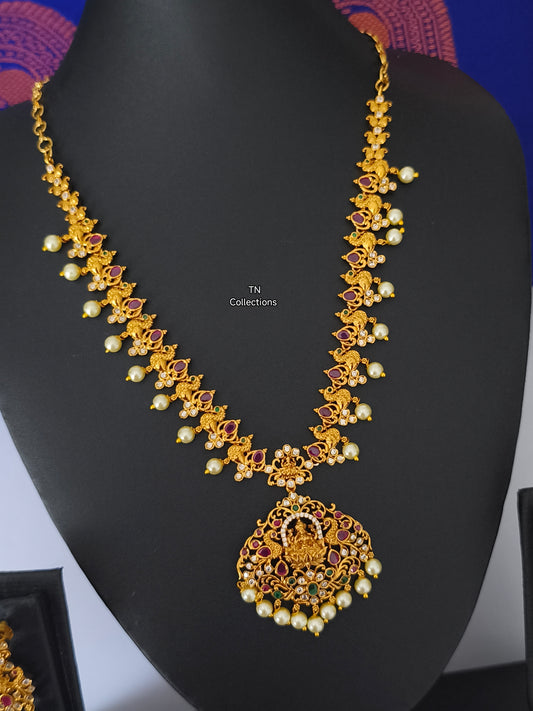 Matte Finish Luxmi Necklace Set