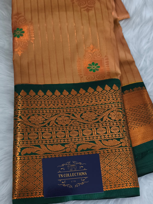 Kanchivaram Vairaoosi Bridal Silk Saree