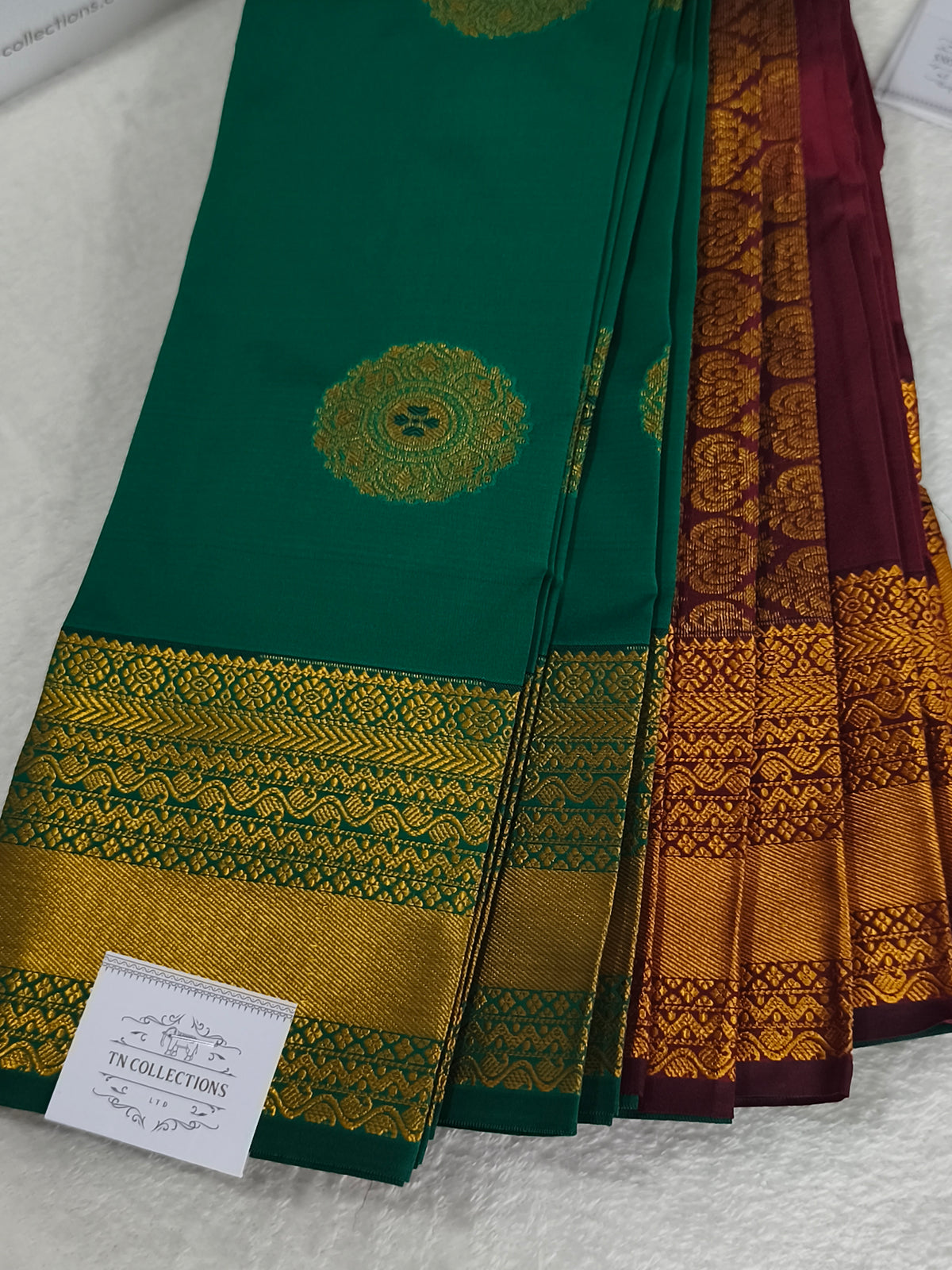 Green Kanchivaram silk saree