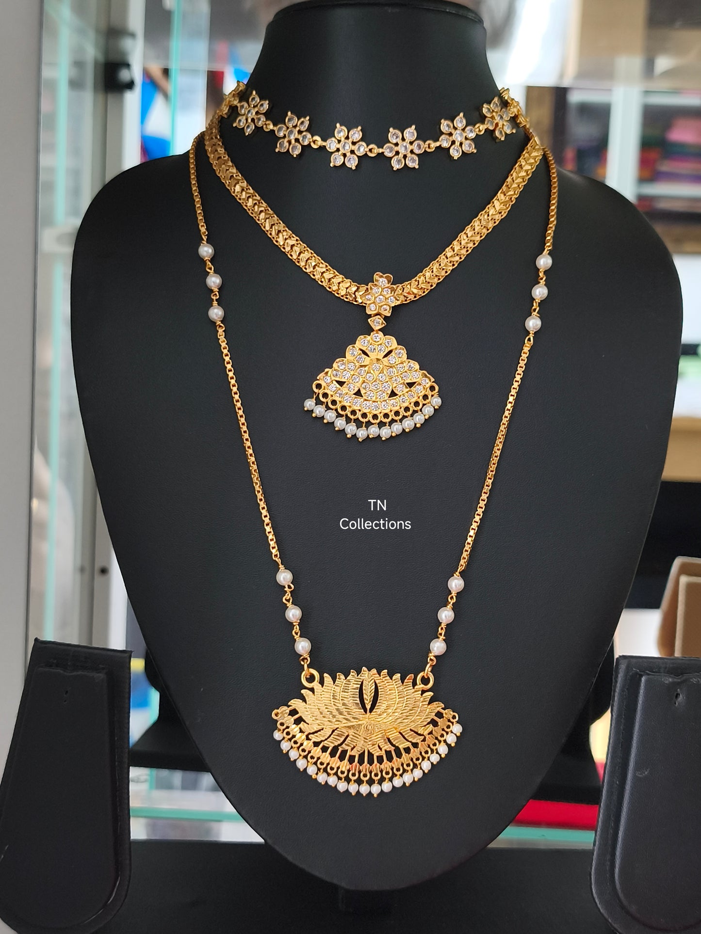 Micro gold plated Traditional Semi Bridal Set
