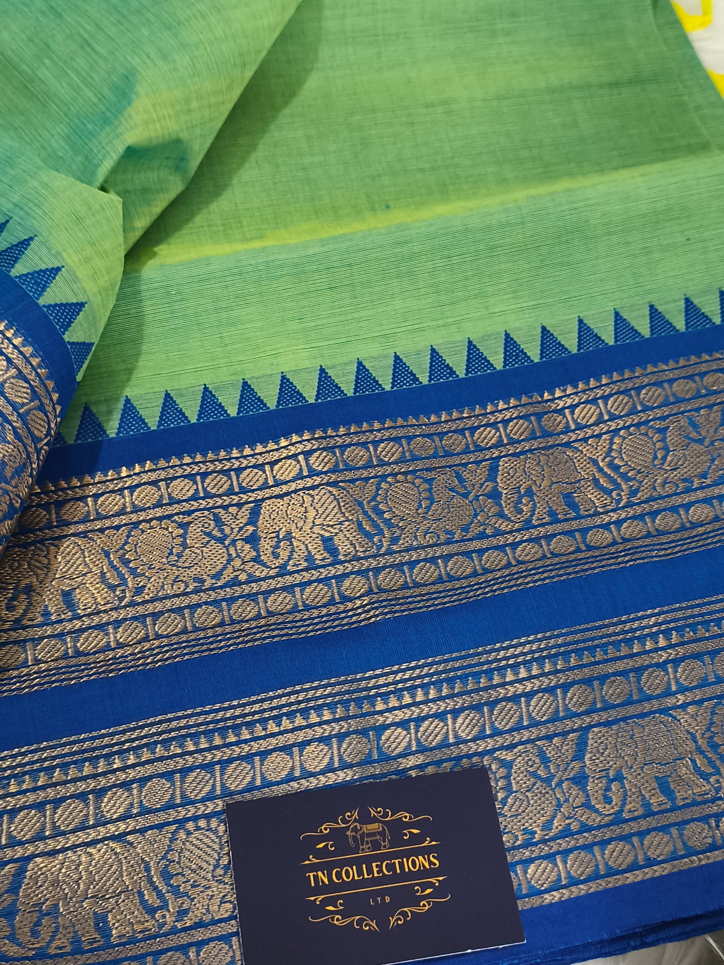 Pure handloom Kanchi Cotton Saree