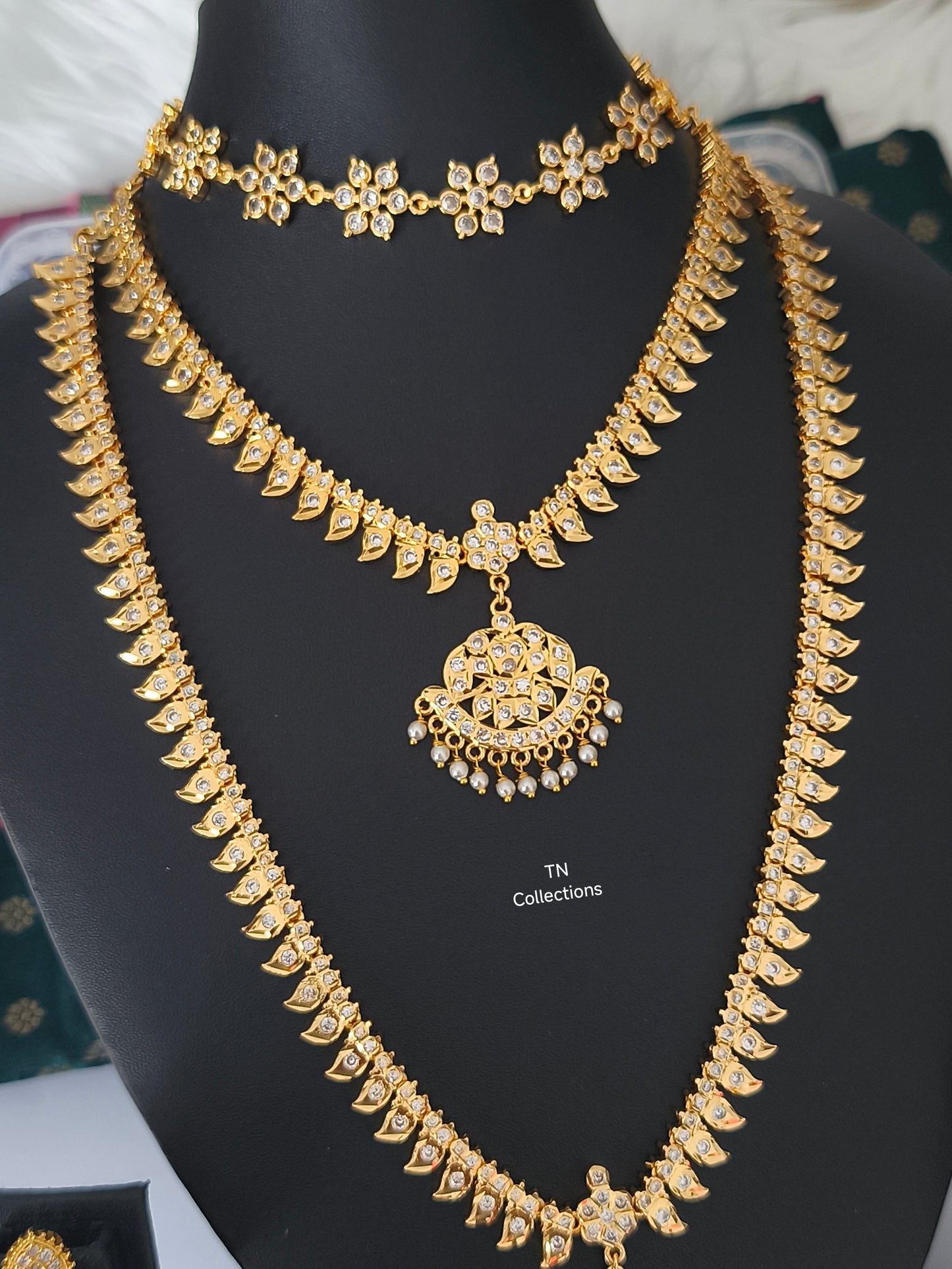 Micro gold plated Trendy Semi Bridal Set