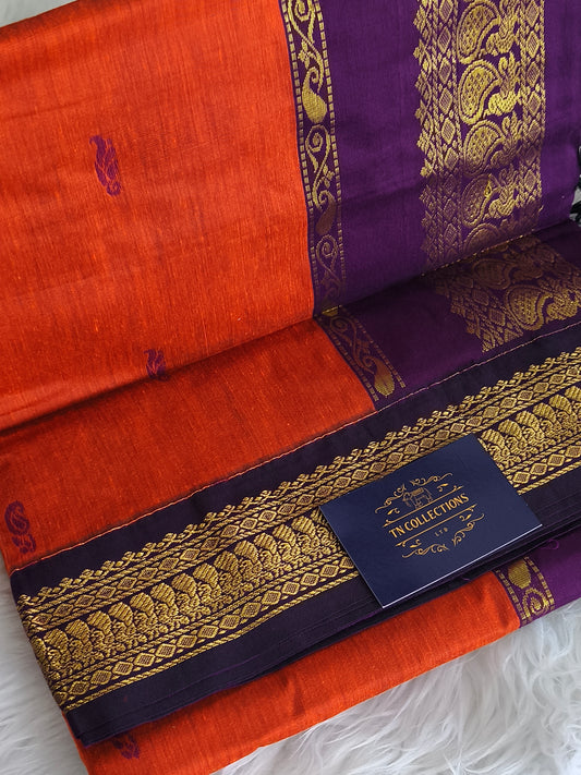 Kalyani Cotton Pattu Saree (Madisar 9 yards)