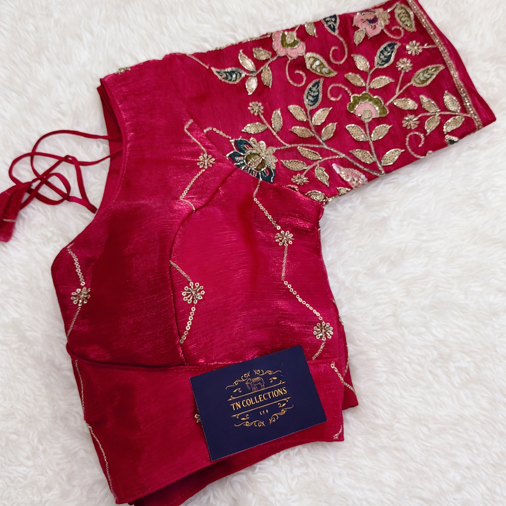 Readymade Saree Blouse (Pink)