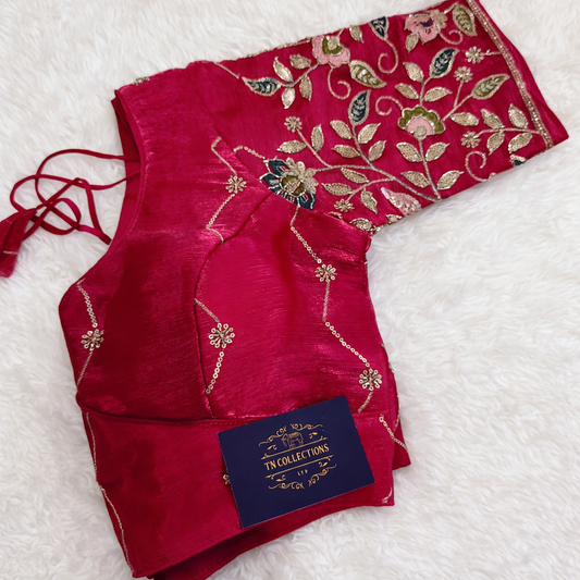 Readymade Saree Blouse (Pink)
