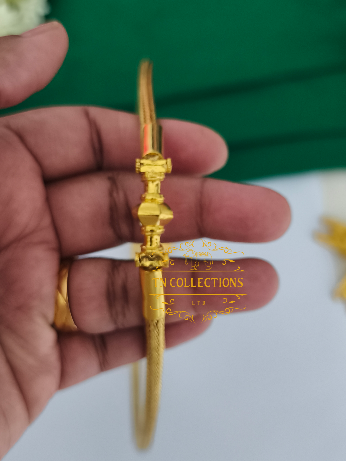 22ct Gold Plated Traditional Hindu Thalikodi with Coins (15- 19 Pawn thickness)