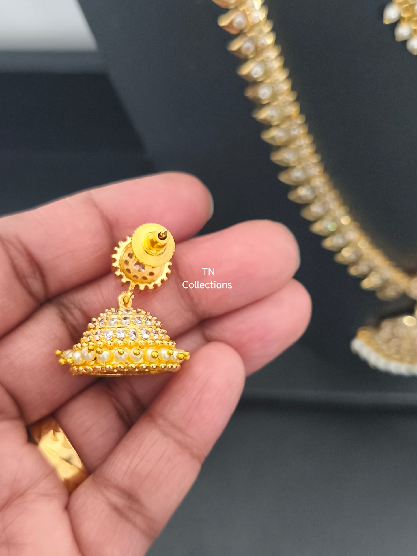 Micro gold plated Trendy Semi Bridal Set